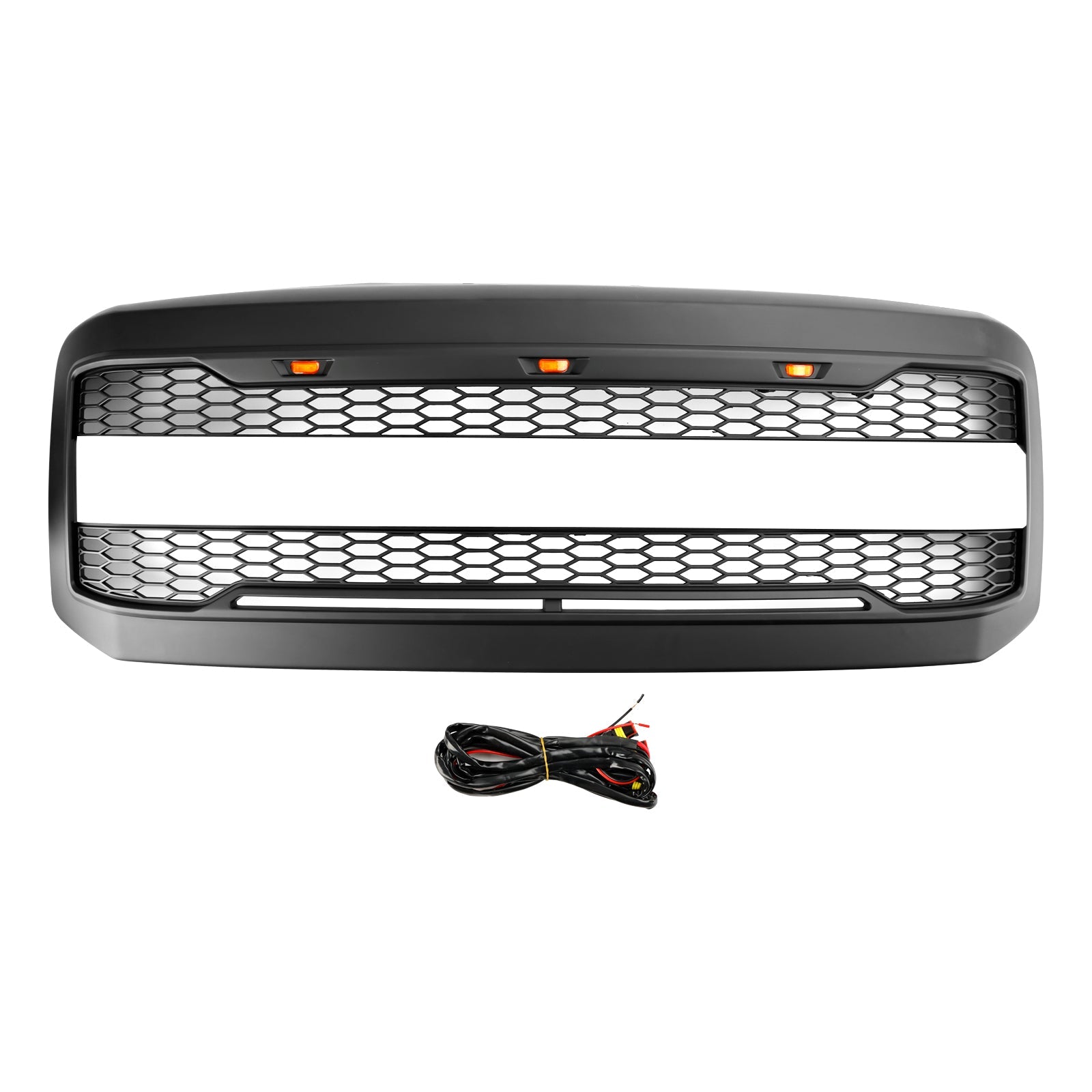 2005-2007 Ford F250 F350 Super Duty W/ LED Front Bumper Grill Grille