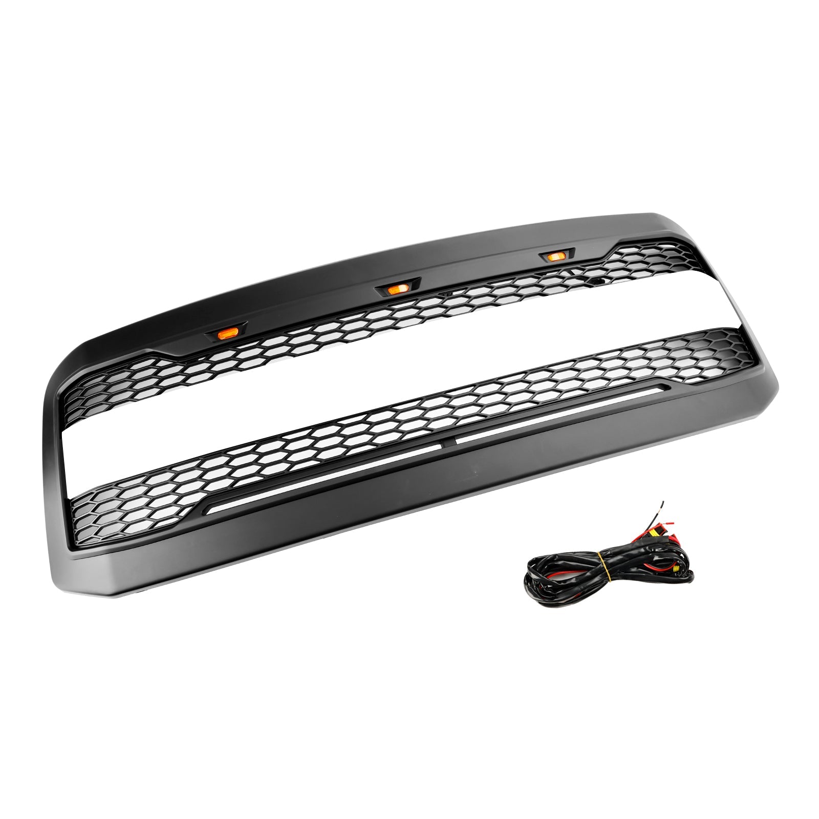 2005-2007 Ford F250 F350 Super Duty W/ LED Front Bumper Grill Grille