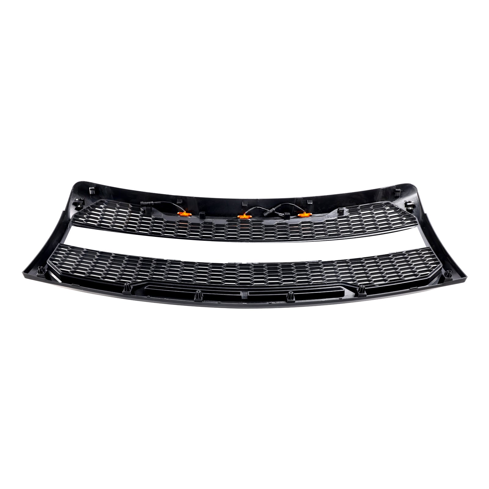 2009-2014 Ford F150 Raptor Style Front Bumper Grille Grill With LED Black