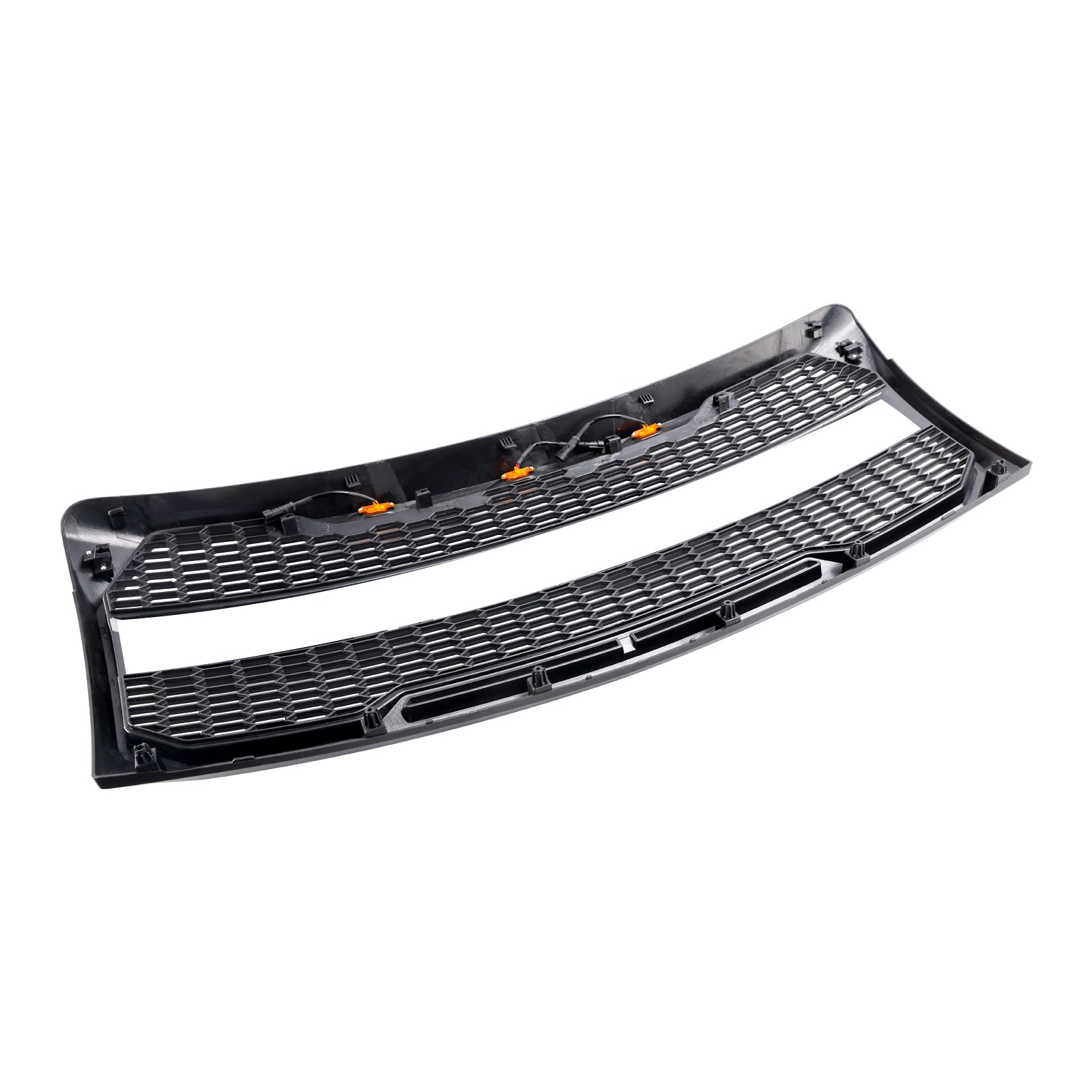 2009 2010 2011 2012 2013 2014 Ford F150 Raptor Style Front Bumper Grille Grill With LED Black