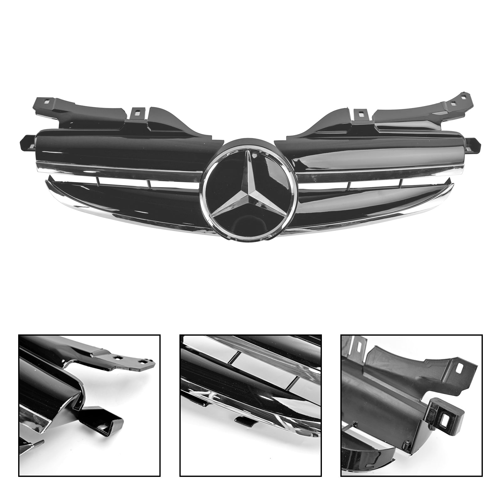 1998 1999 2000 2001 2002 2003 2004 Mercedes Benz SLK-Class R170 SLK320 SLK230 SLK200 Front Bumper Grille Grill