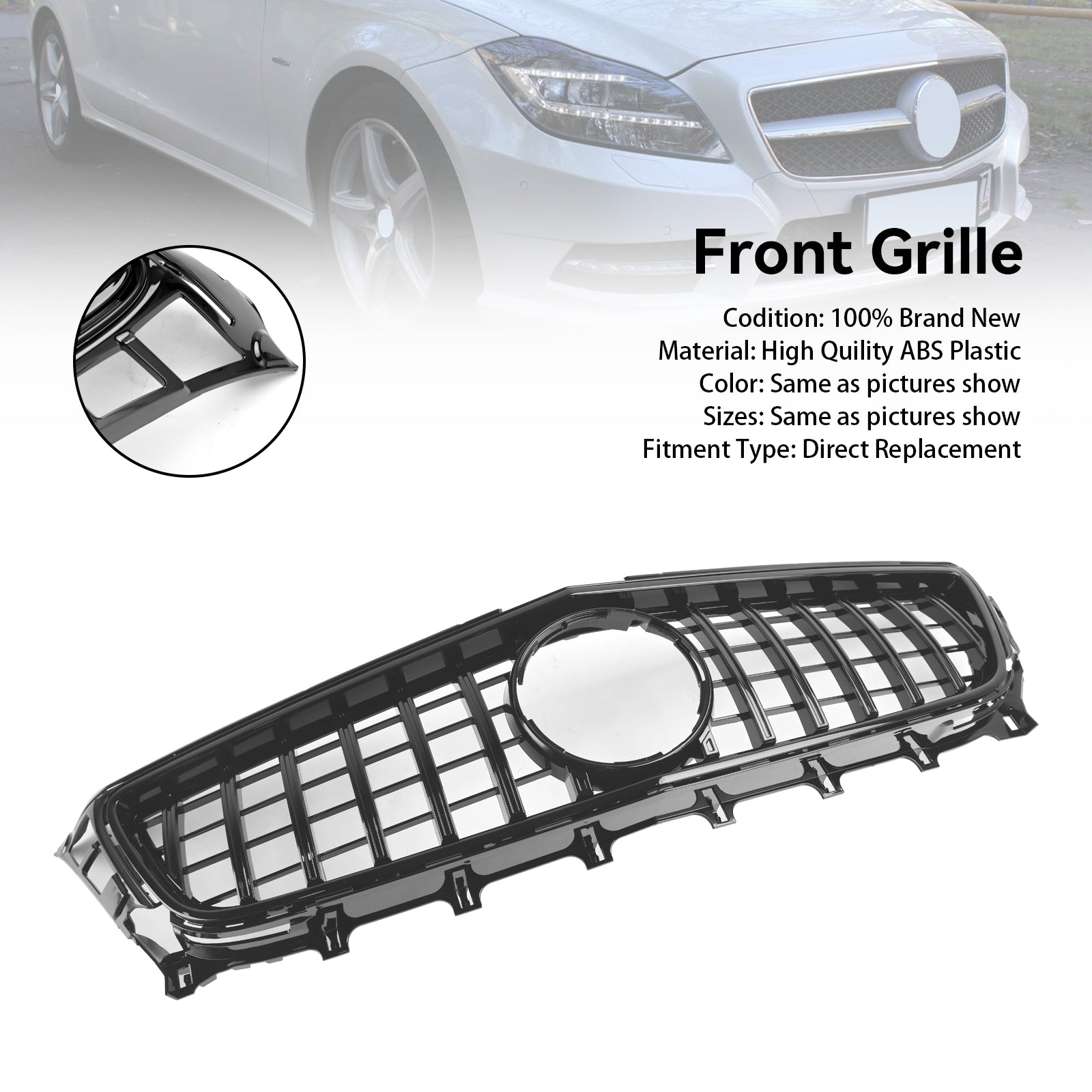 2011-2014 Mercedes-Benz W218 C218 X218 CLS ClS350/500/550 Front Grill Grille GT