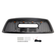 2008-2018 Toyota Sequoia With Led Matte Black Front Bumper Grill Grille