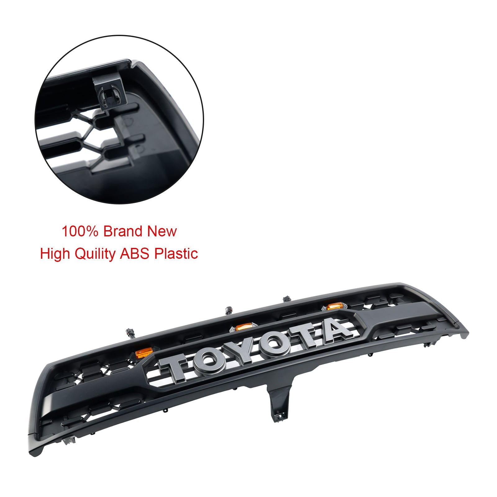 1996 1997 1998 2000 Toyota 4Runner With Led Matte Black Front Bumper Grill Grille