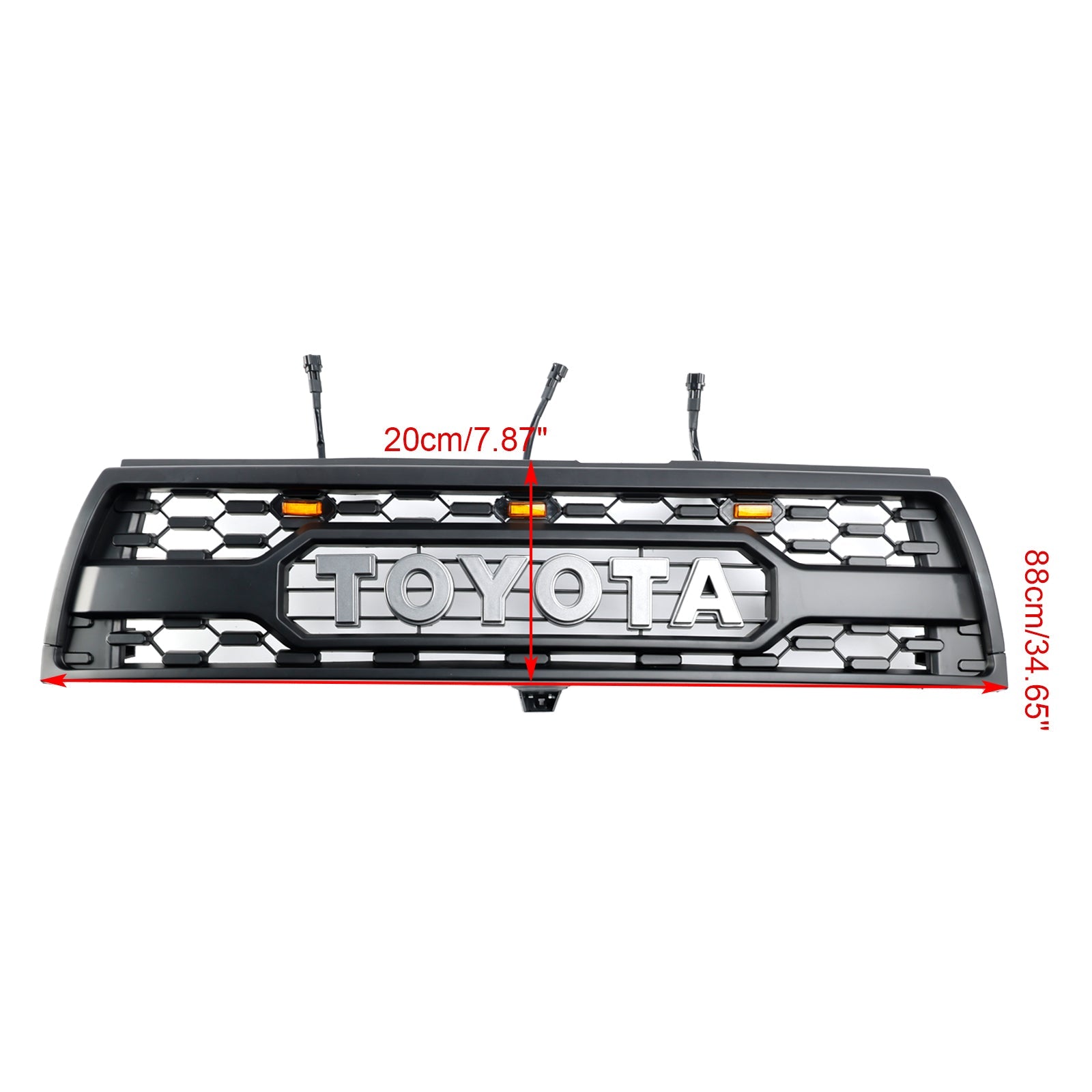 1996 1997 1998 2000 Toyota 4Runner With Led Matte Black Front Bumper Grill Grille
