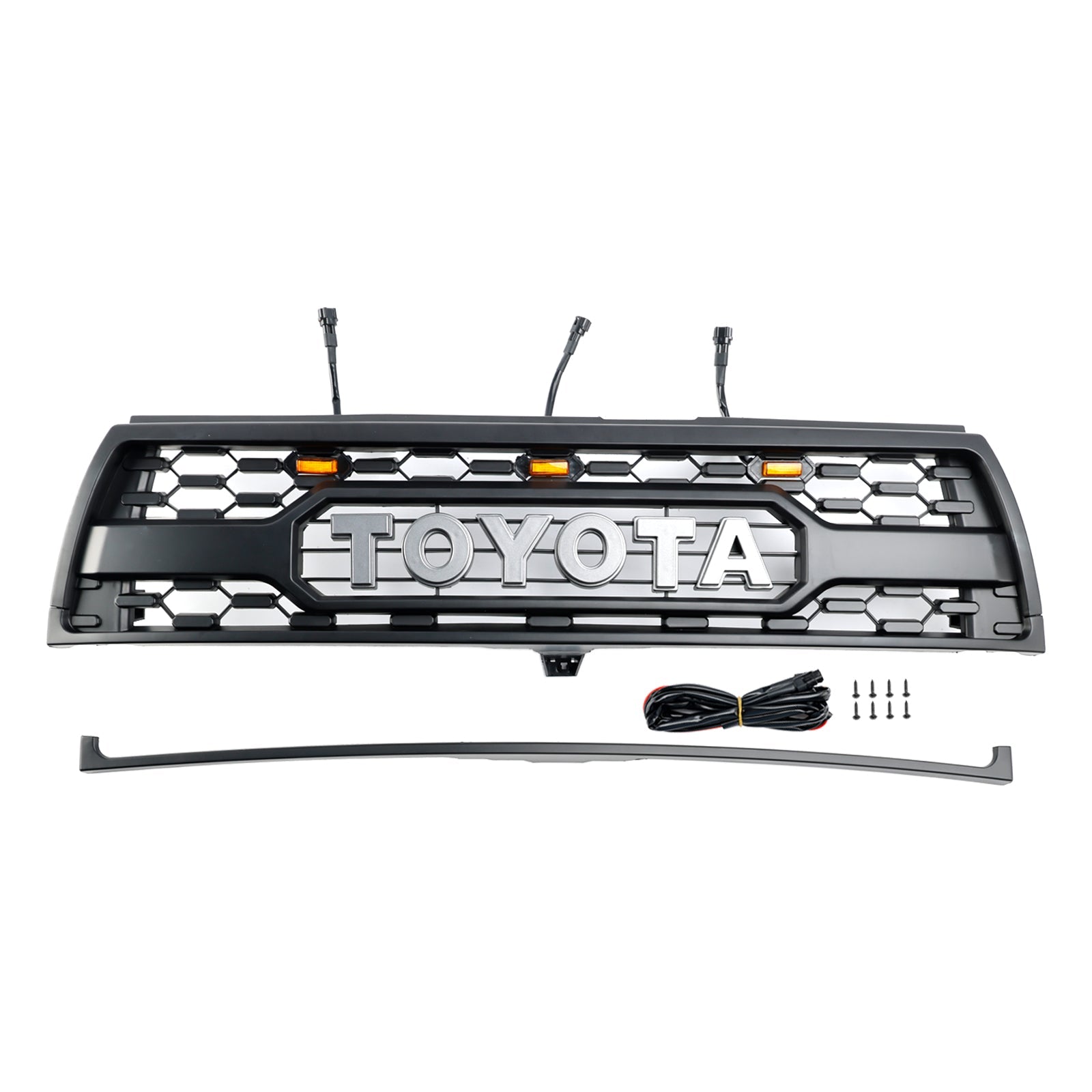 1996 1997 1998 2000 Toyota 4Runner With Led Matte Black Front Bumper Grill Grille