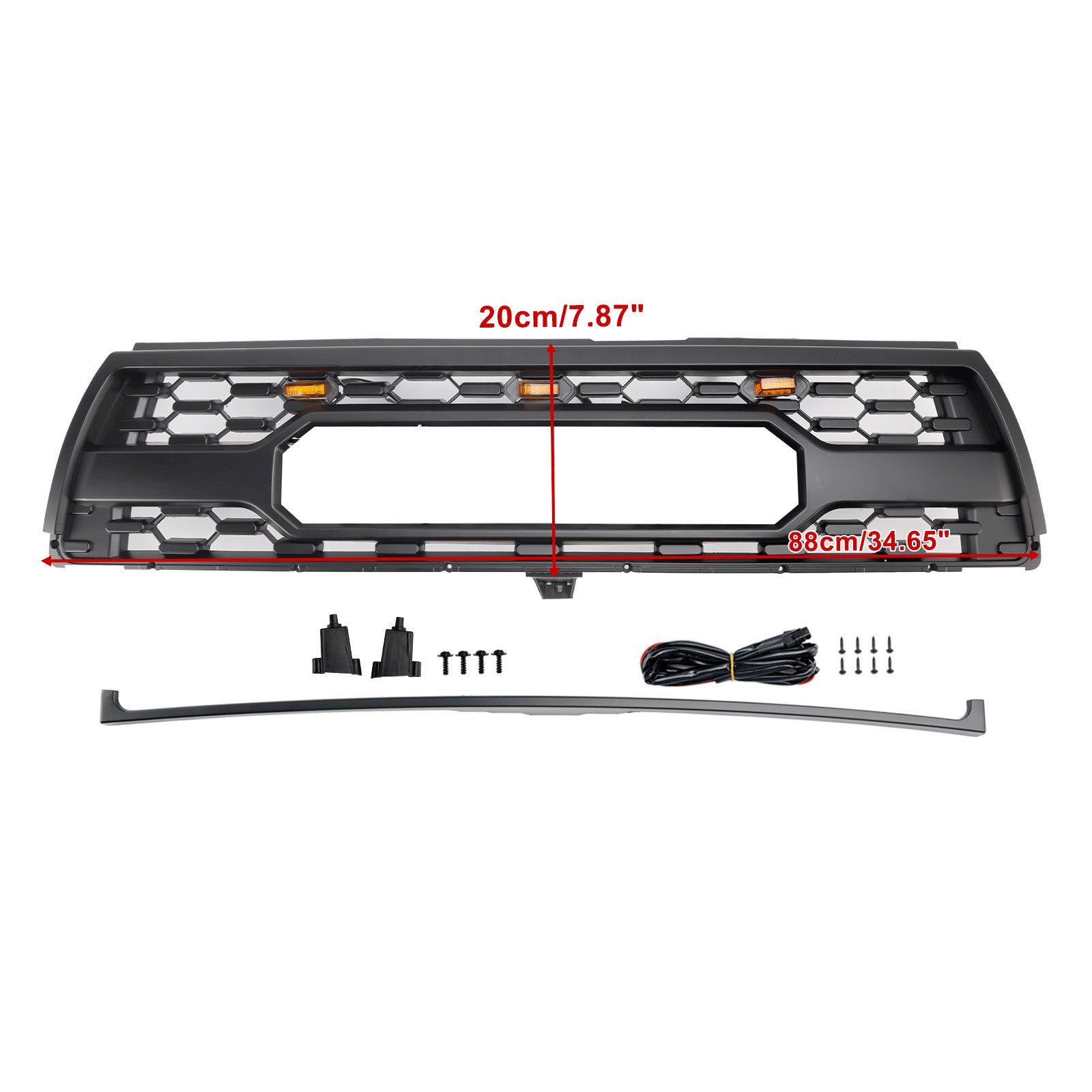 1996-2000 Toyota 4Runner With Led Matte Black Front Bumper Grill Grille