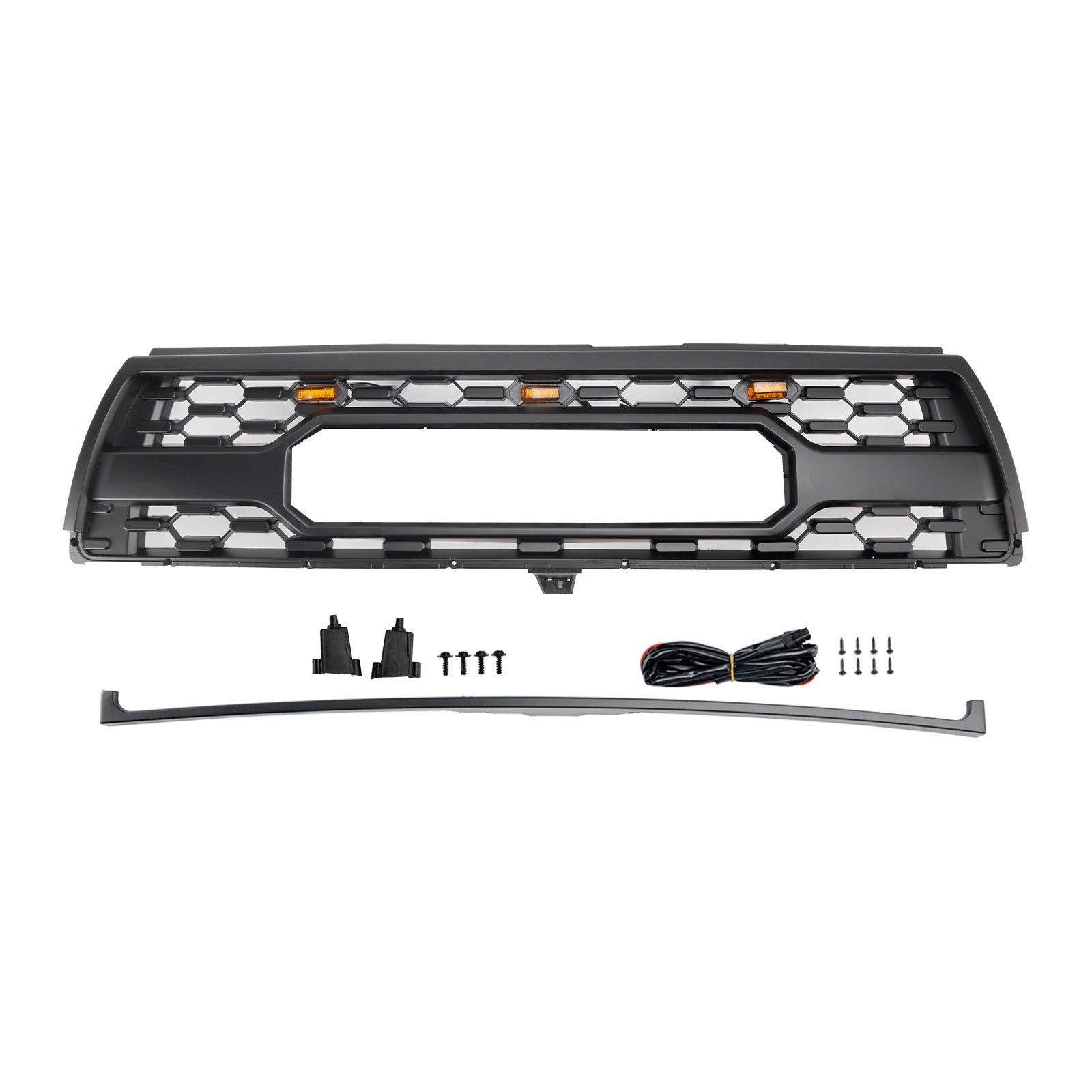 1996-2000 Toyota 4Runner With Led Matte Black Front Bumper Grill Grille