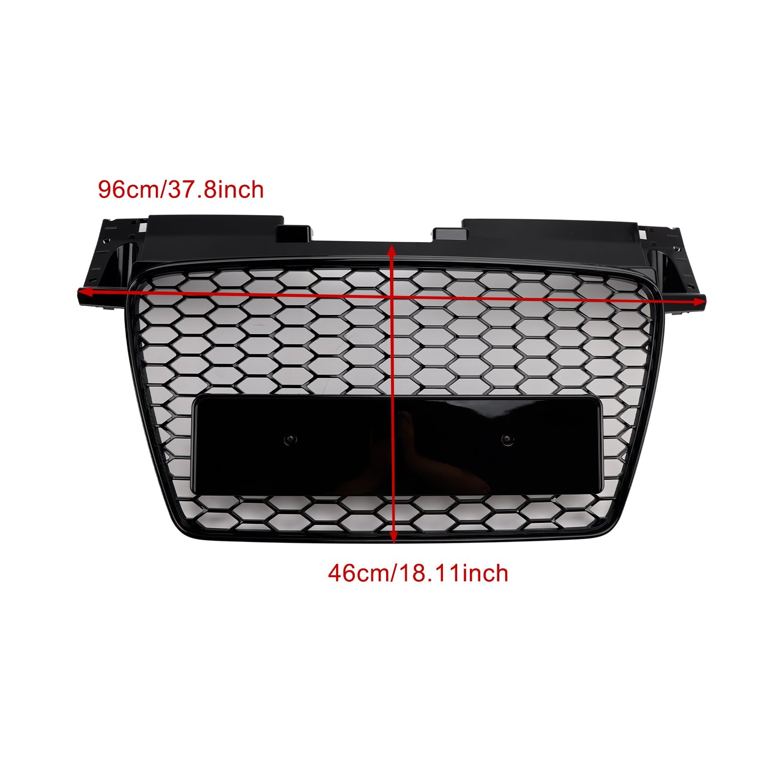 Audi TT TTS 2006-2014 RS Style Front Honeycomb Grille Grill Gloss Black Generic