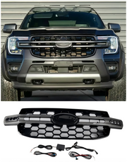 2023-2024 Ford Everest Next Gen T9 Front Bumper Grille Grill (With White LED)