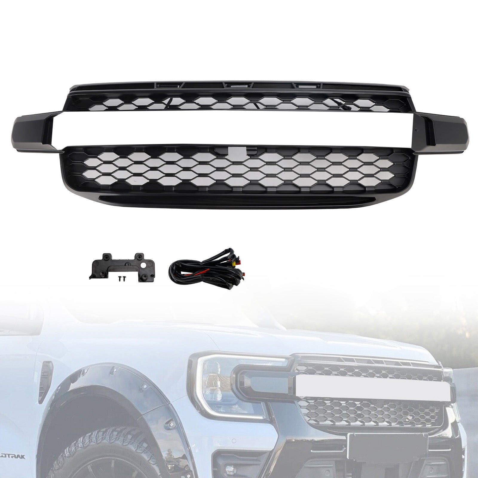 2023-2025 Ford Ranger Everest Next Gen Wildtrak Front Bumper Grill Grille