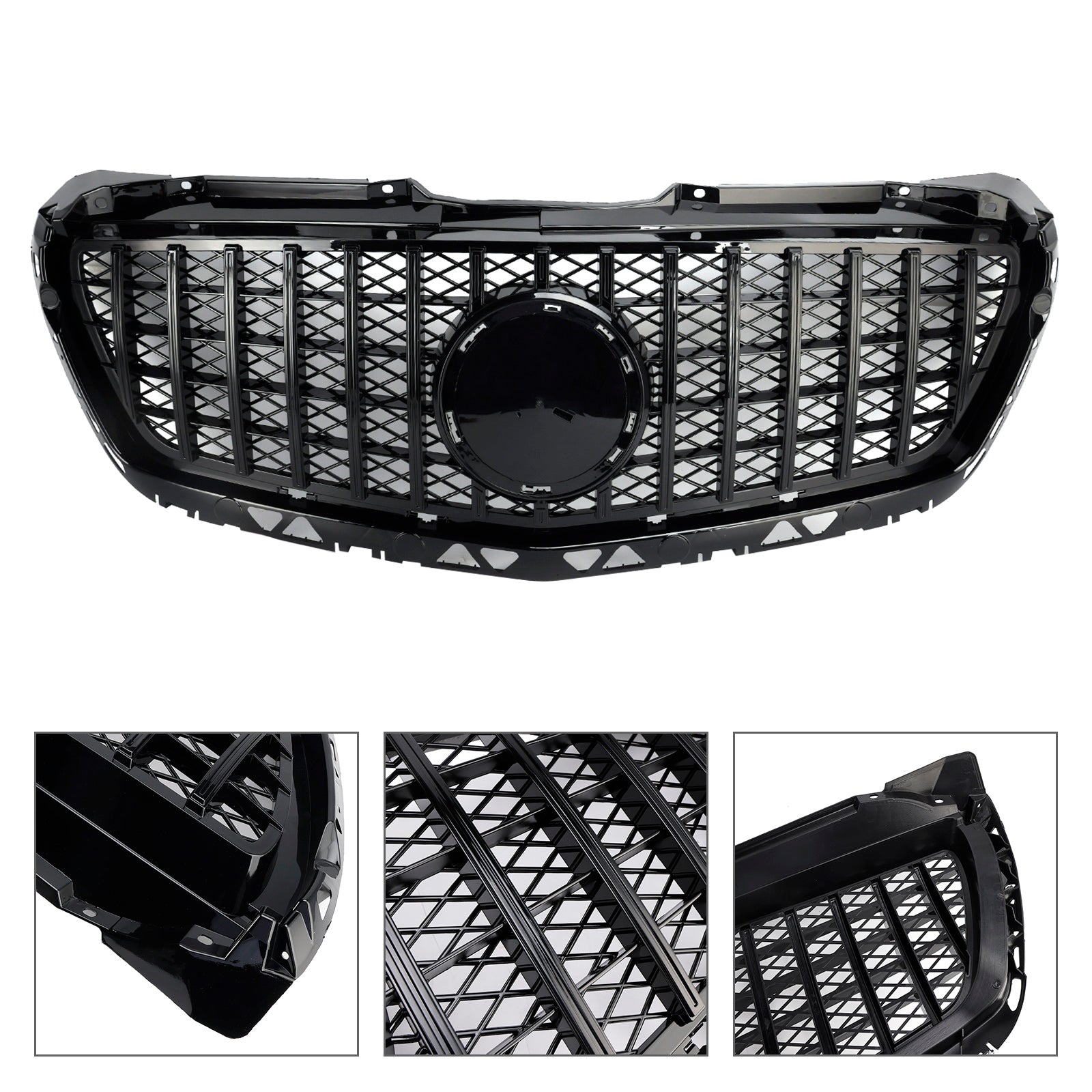 2014-2018 Mercedes Benz Sprinter W906 Front Bumper Grille Grill Black