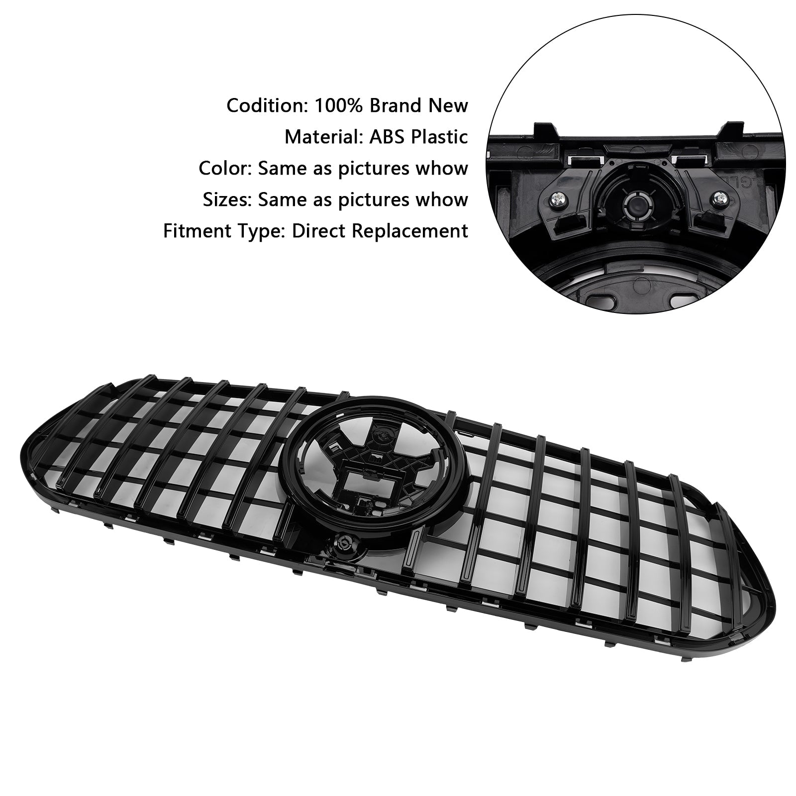 2019-2024 Mercedes Benz GLE W167 C167 V167 Front Bumper Grille Grill