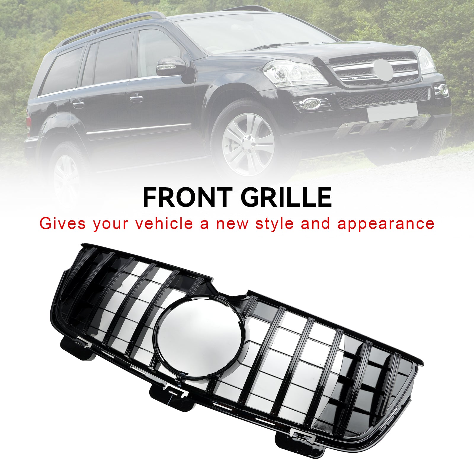 2010-2012 Mercedes-Benz GL X164 GL450 GL500 Front Bumper Grill Grille Chrome