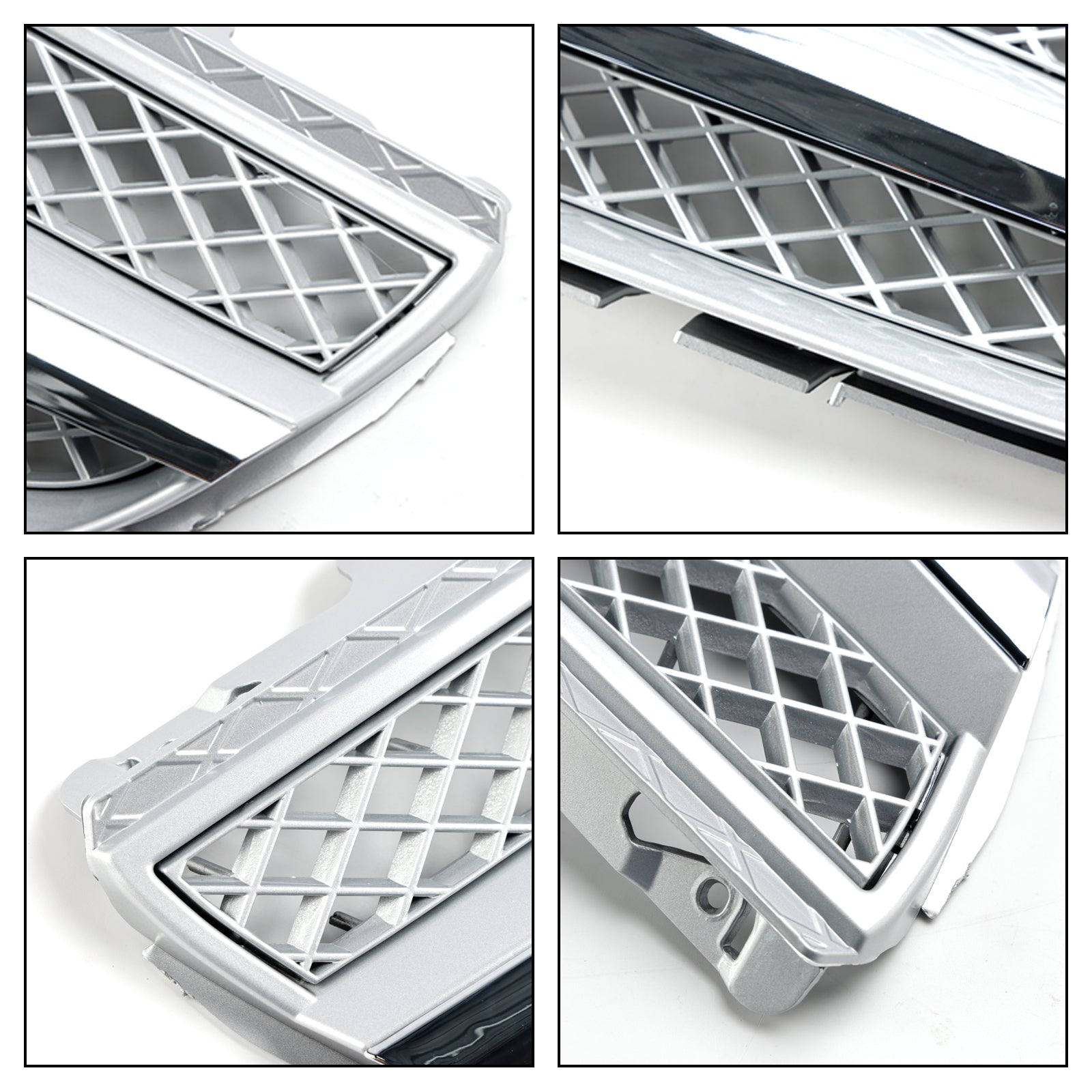 R230 SL550 SL600 2007-2008 Mercedes Benz 1 Fin Star Front Bumper Upper Grill