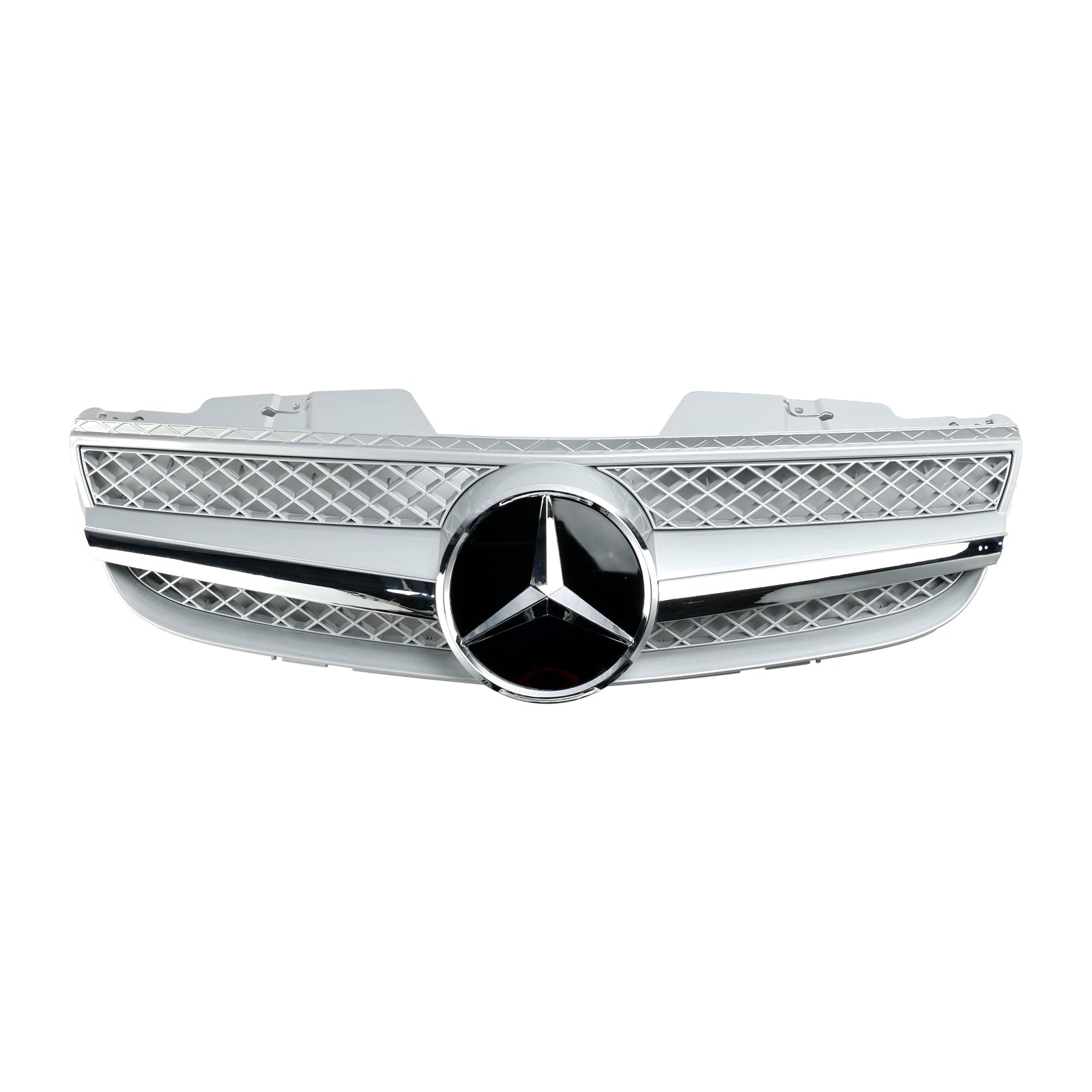 R230 SL550 SL600 2007-2008 Mercedes Benz 1 Fin Star Front Bumper Upper Grill