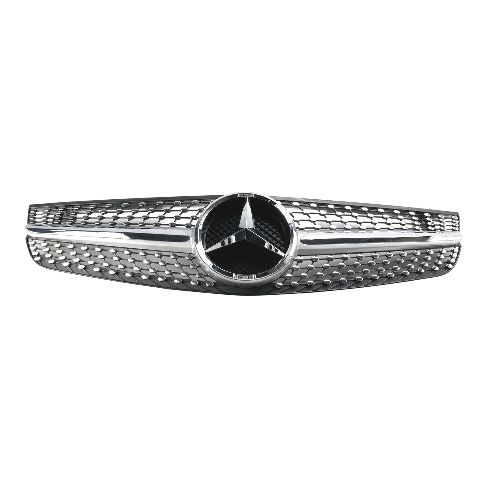 2009 2010 2011 2012 Mercedes Benz R230 SL550 SL600 Diamond Front Bumper Upper Grill