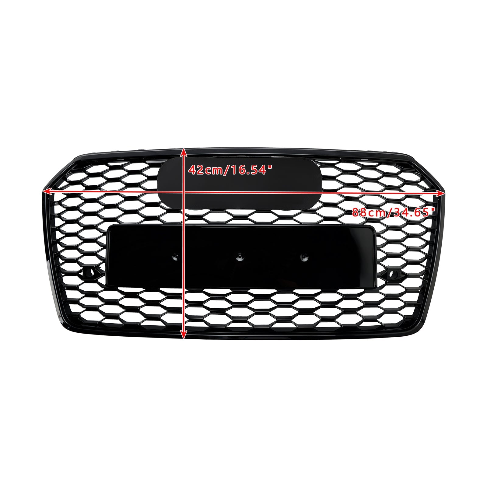 2016-2018 Audi A7 C7 S7 RS7 Style Honeycomb Front Bumper Grille Grill Black