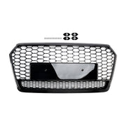 Audi A7 C7 S7 2016-2018 RS7 Style Honeycomb Front Bumper Grill Grille Black