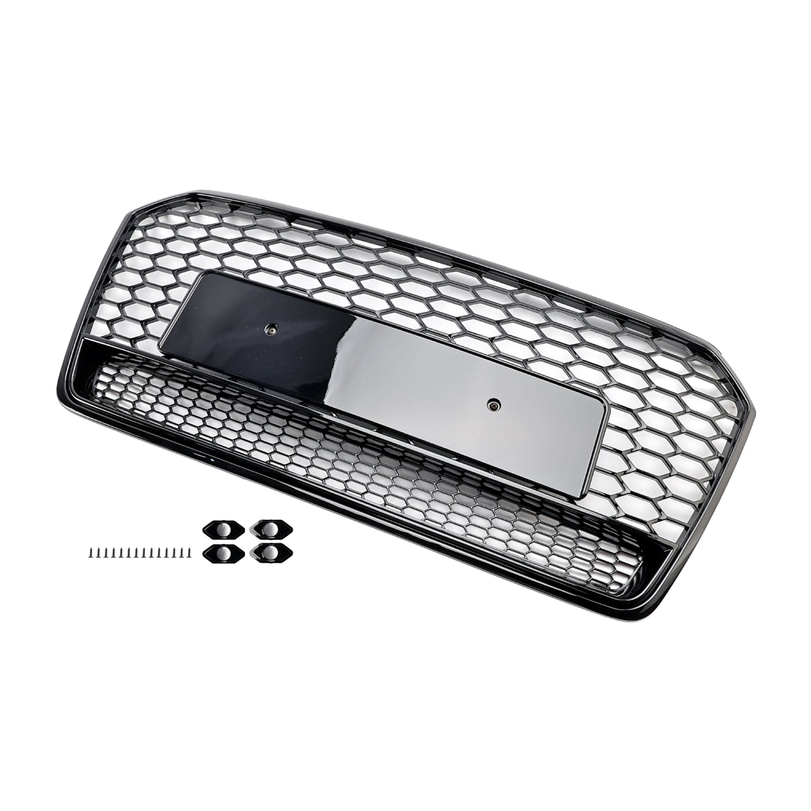 2016-2018 Audi A7 C7 S7 RS7 Style Honeycomb Front Bumper Grill Grille Black