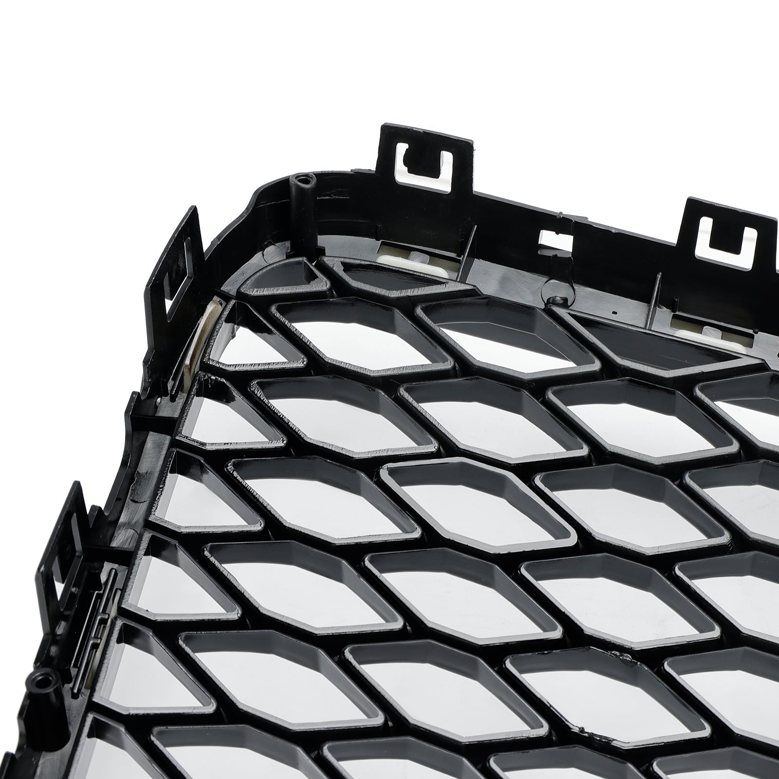 Audi Q7 2005-2015 Gloss Black Front Bumper Radiator Vent Mesh Grille Grill