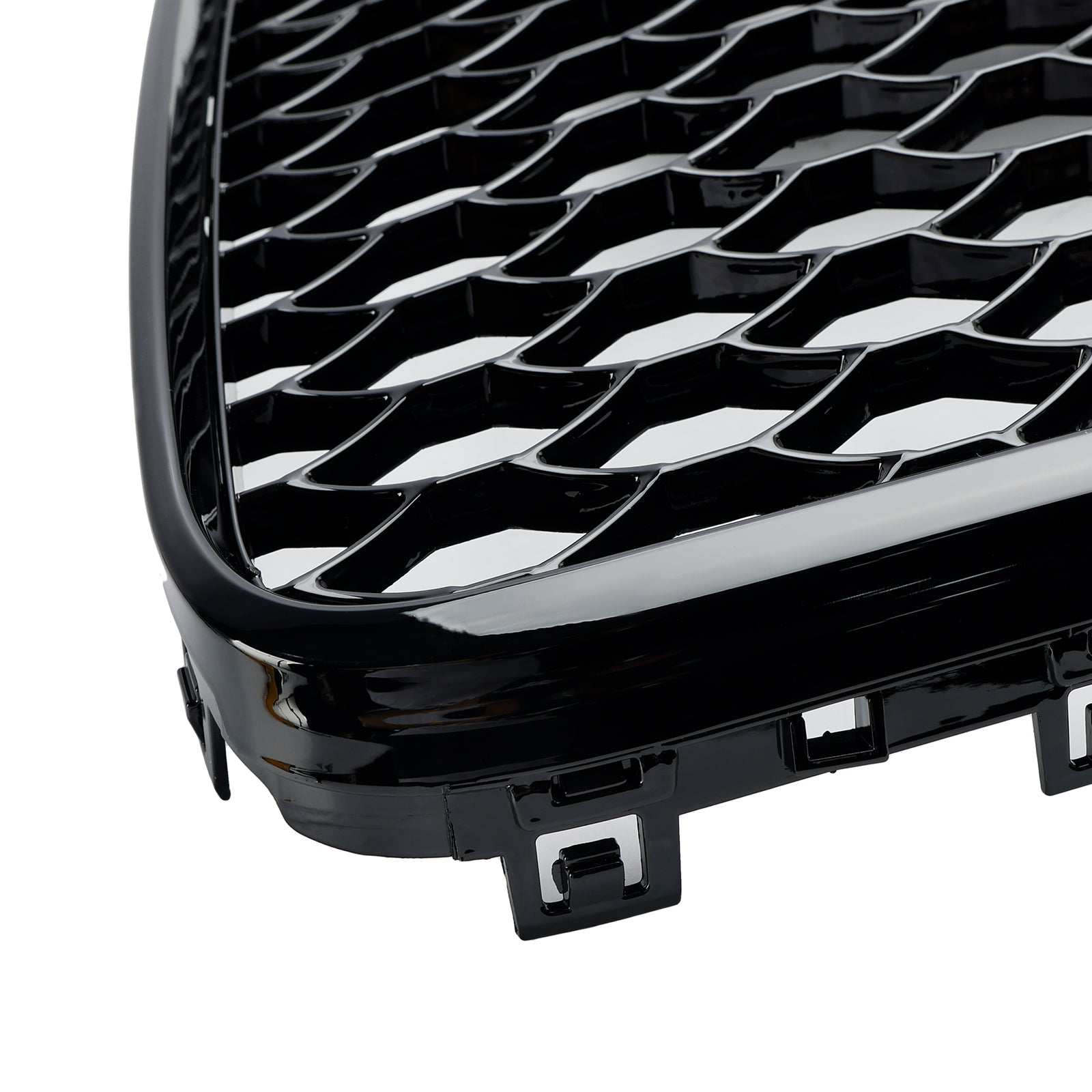 Audi Q7 2005-2015 Gloss Black Front Bumper Radiator Vent Mesh Grille Grill