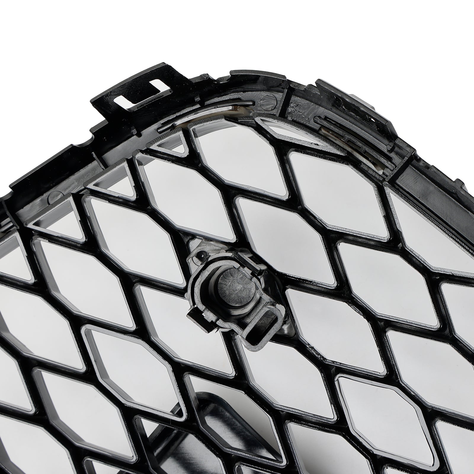 Audi Q7 2005-2015 Gloss Black Front Bumper Radiator Vent Mesh Grille Grill