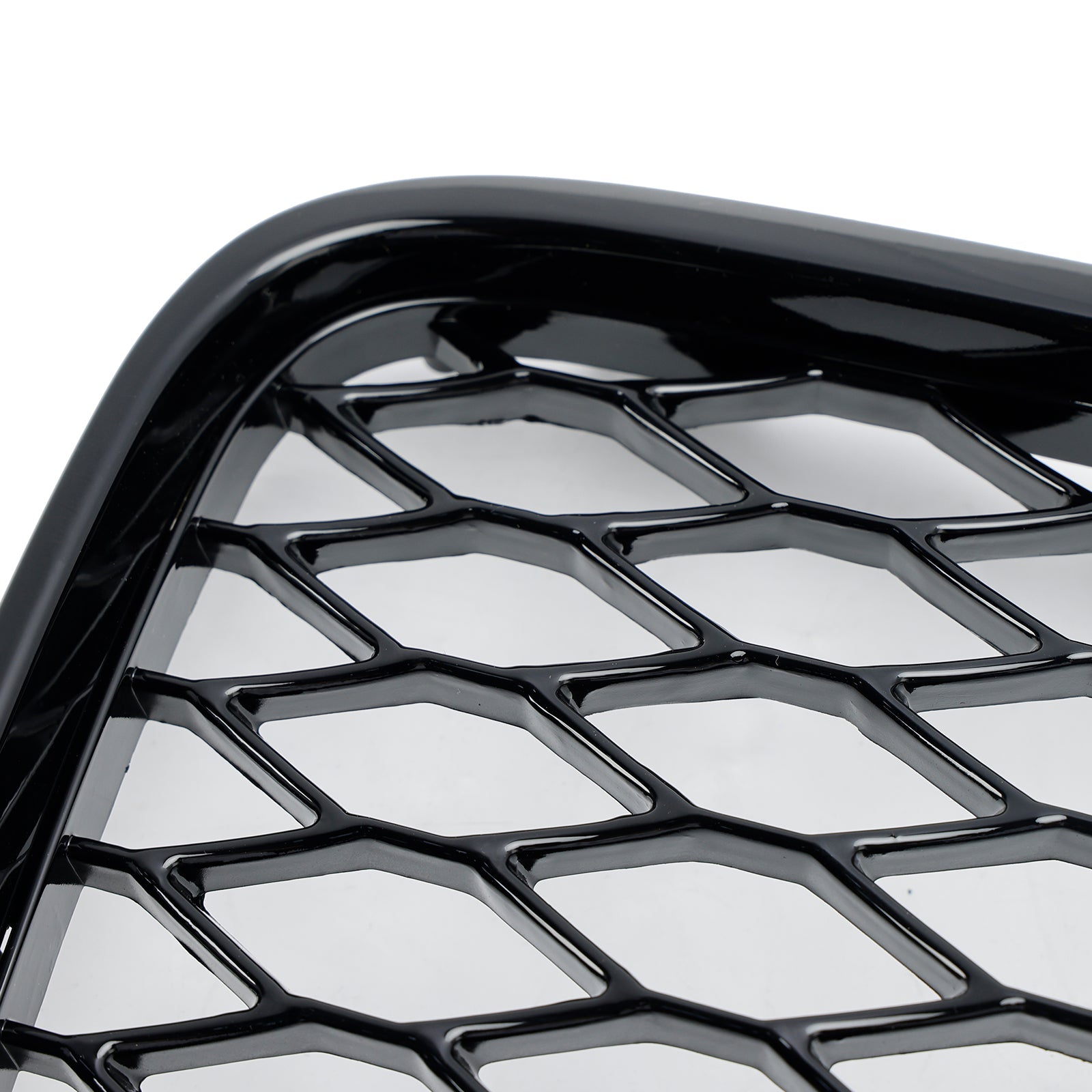 Audi Q7 2005-2015 Gloss Black Front Bumper Radiator Vent Mesh Grille Grill