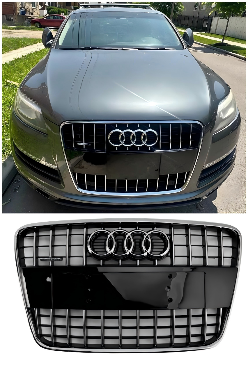 2005-2015 Audi Q7 SQ7 Sport Style Front Bumper Radiator Grille Grill