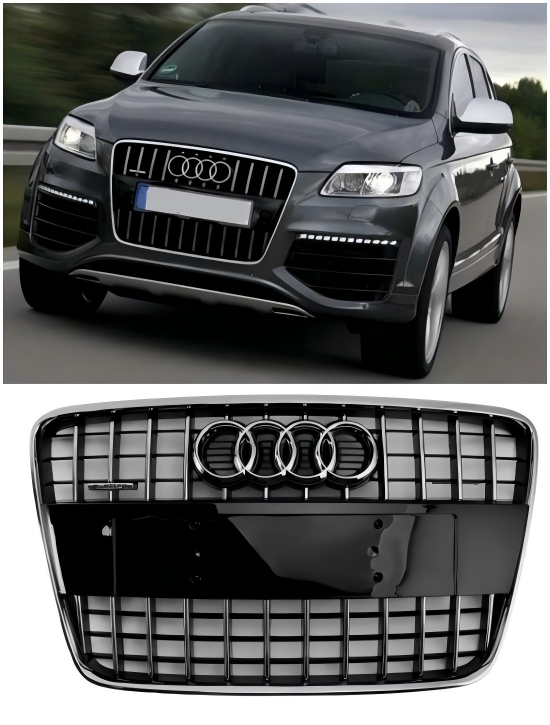 2005-2015 Audi Q7 SQ7 Sport Style Front Bumper Radiator Grille Grill