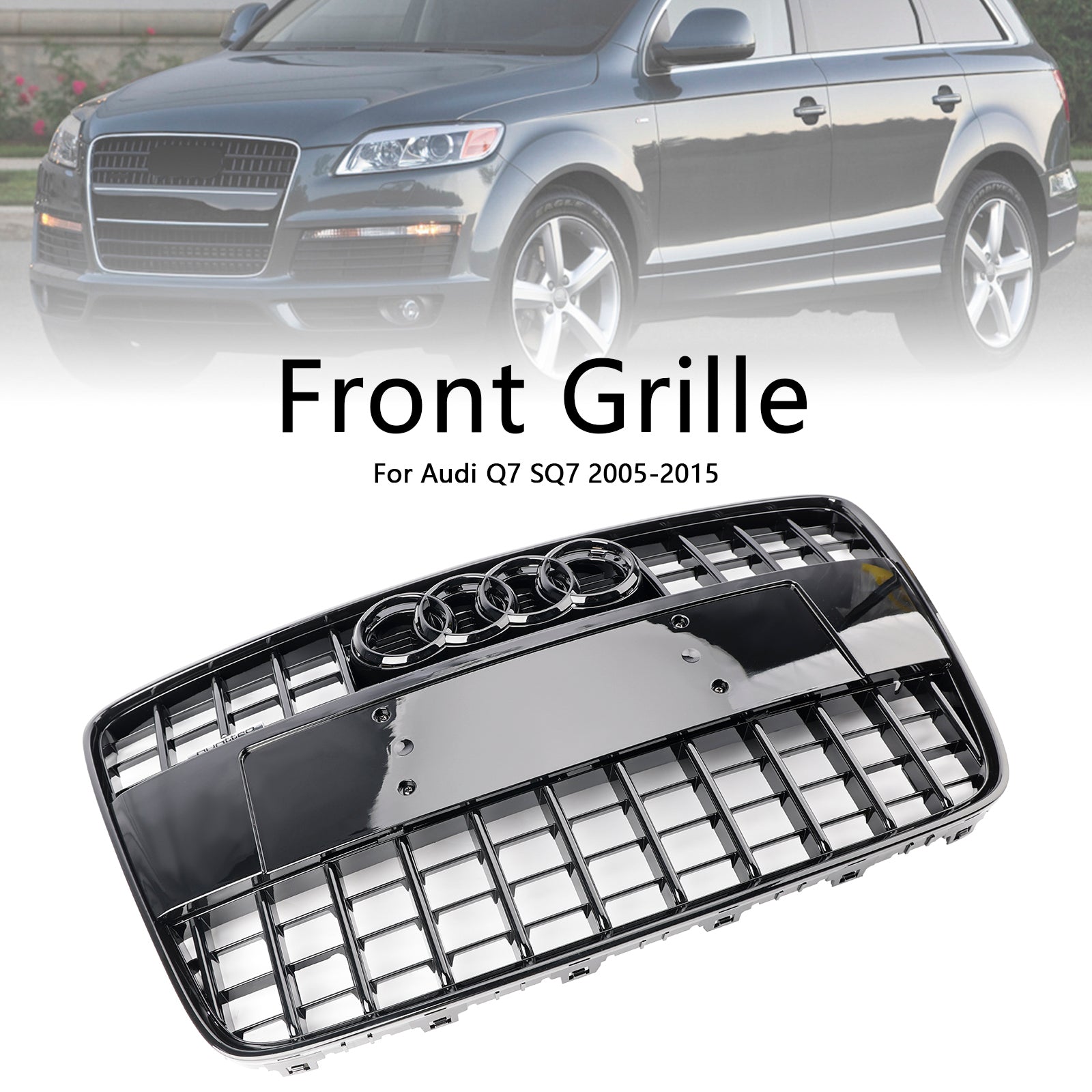 2005-2015 Audi Q7 SQ7 Sport Style Front Bumper Radiator Grill Grille