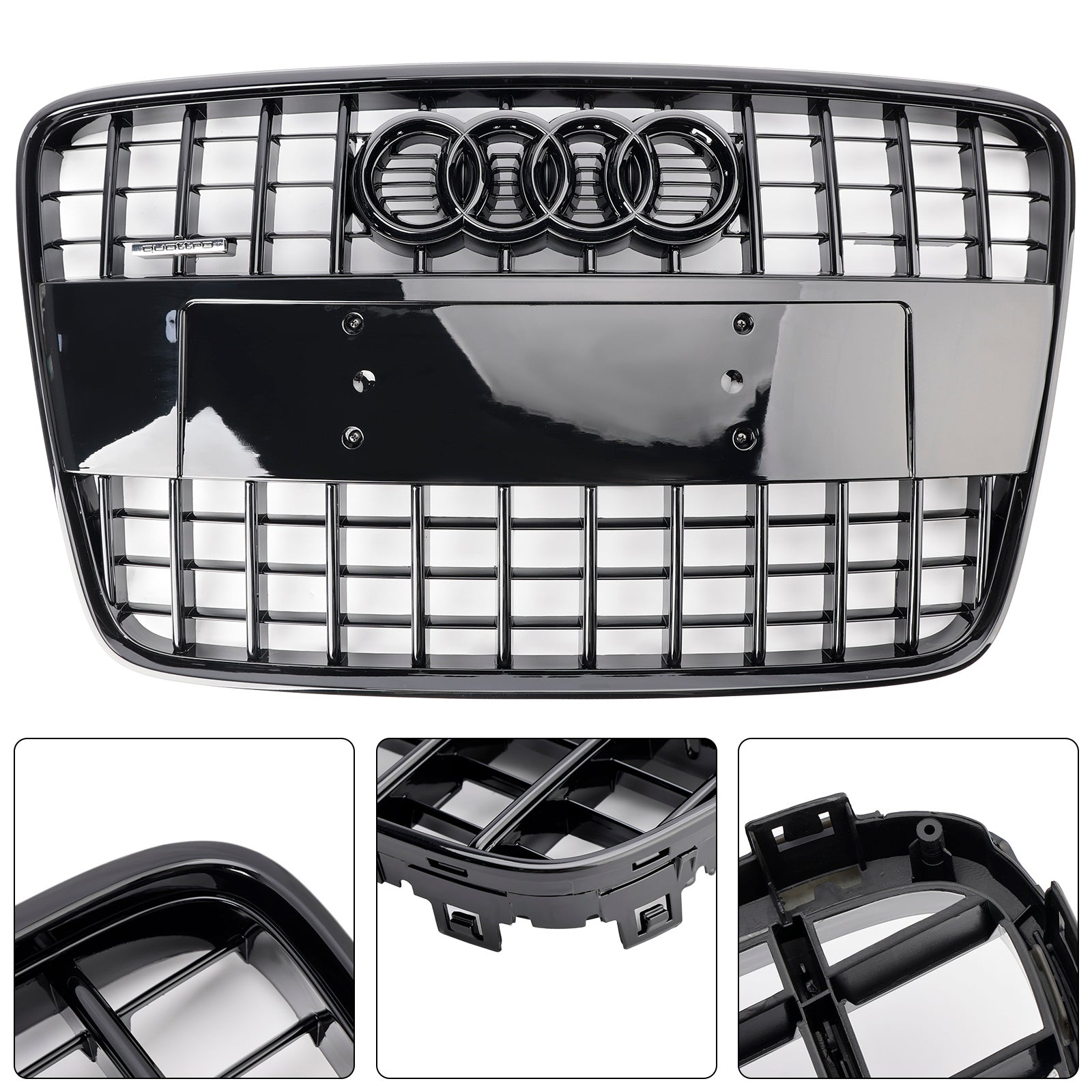 2005-2015 Audi Q7 SQ7 Sport Style Front Bumper Radiator Grill Grille