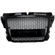 RS3 Style 2008 2009 2010 2011 2012 2013 Audi A3 8P Honeycomb Front Bumper Grille Grill