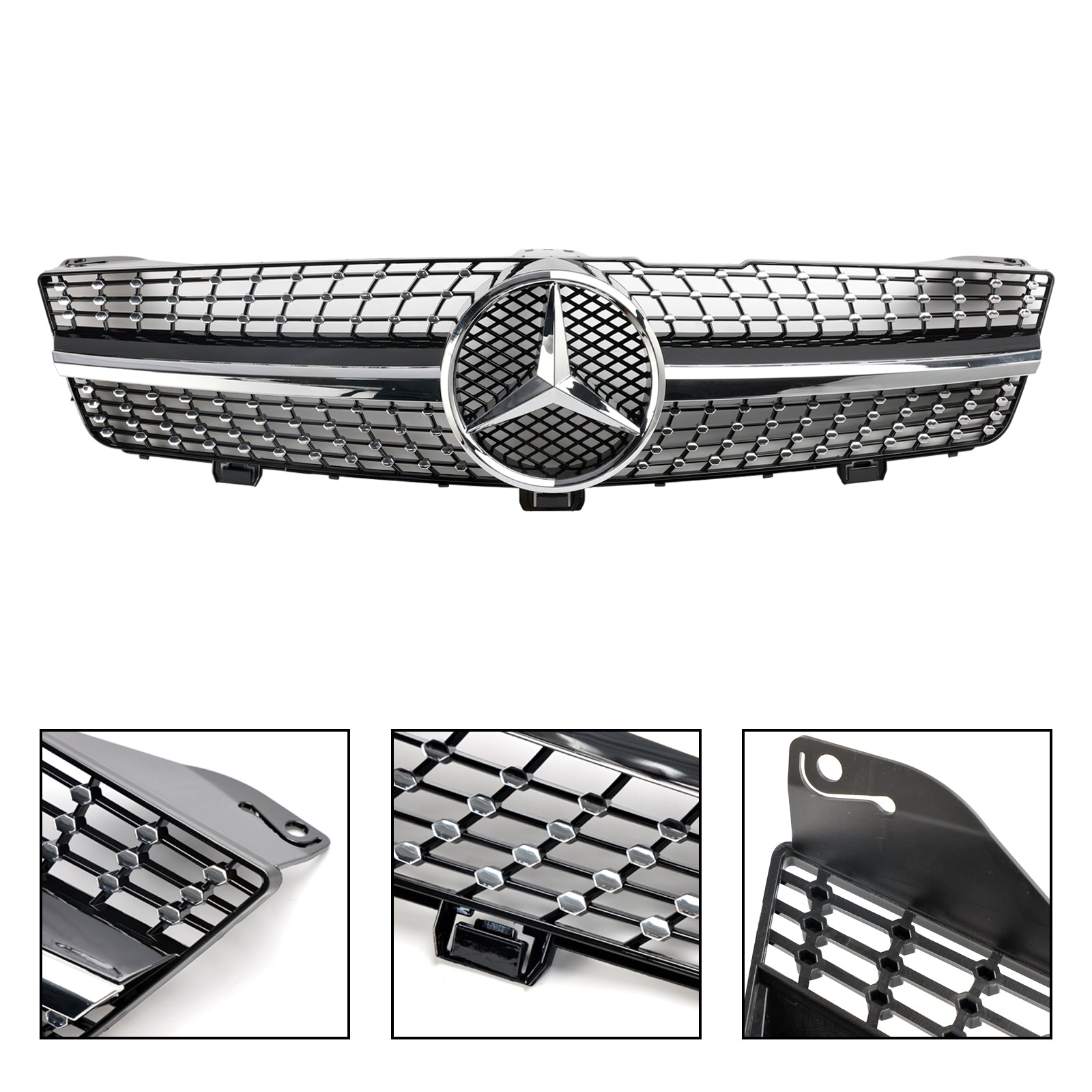 2008 2009 2010 Mercedes-Benz CLS-Class W219 C219 CLS500 Diamond Front Radiator Grille Grill