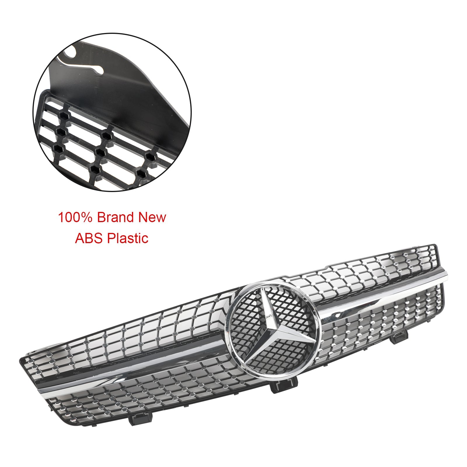 2008-2010 Mercedes-Benz CLS-Class W219 C219 CLS500 Diamond Front Radiator Grille Grill