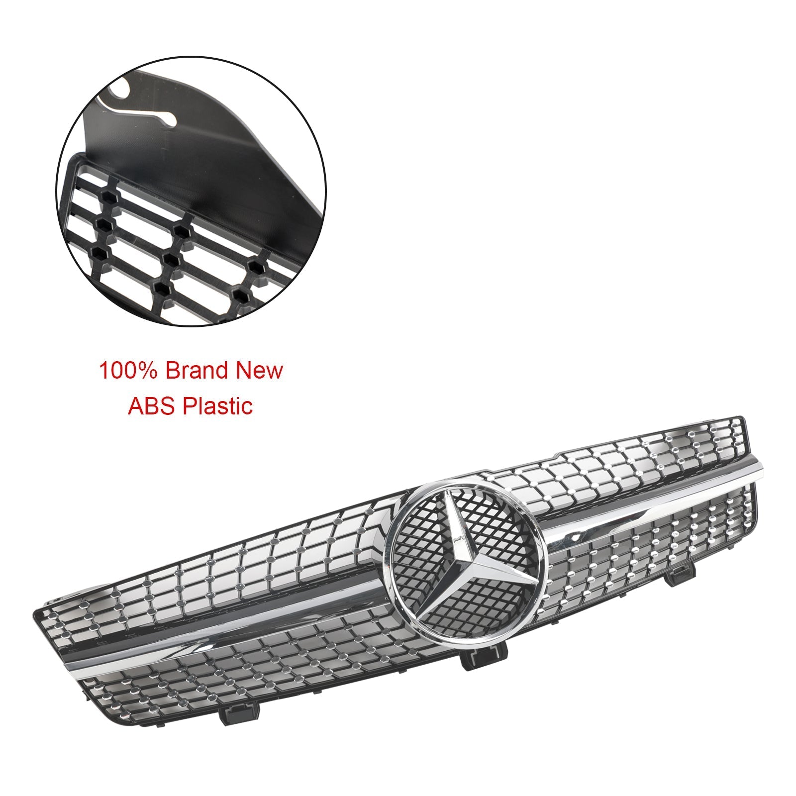 2008 2009 2010 Mercedes-Benz CLS-Class W219 C219 CLS500 Diamond Front Radiator Grille Grill