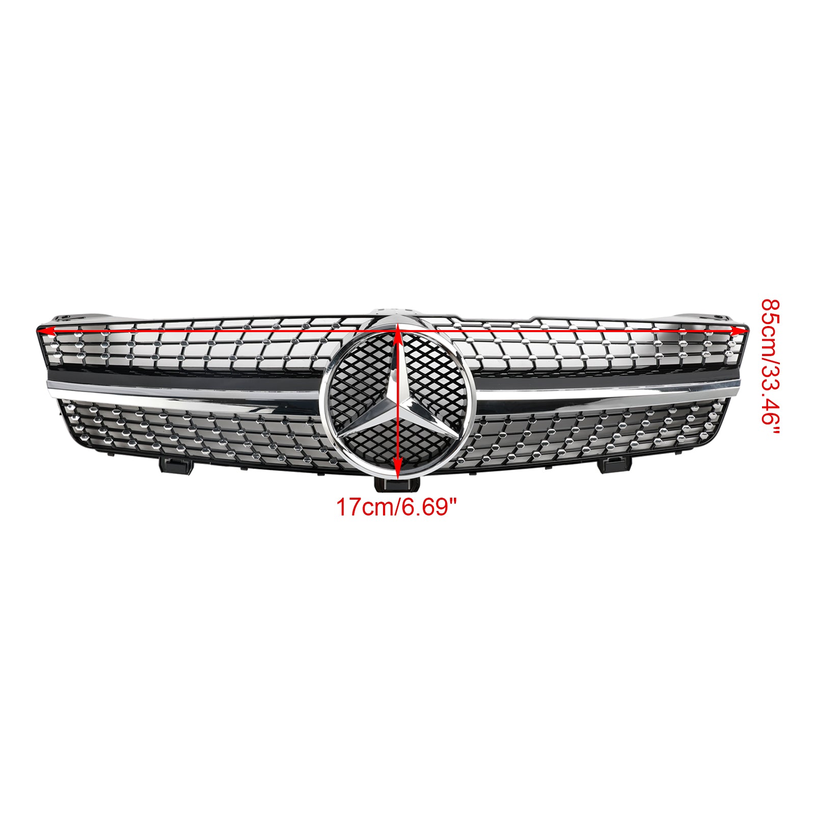 2008 2009 2010 Mercedes-Benz CLS-Class W219 C219 CLS500 Diamond Front Radiator Grille Grill