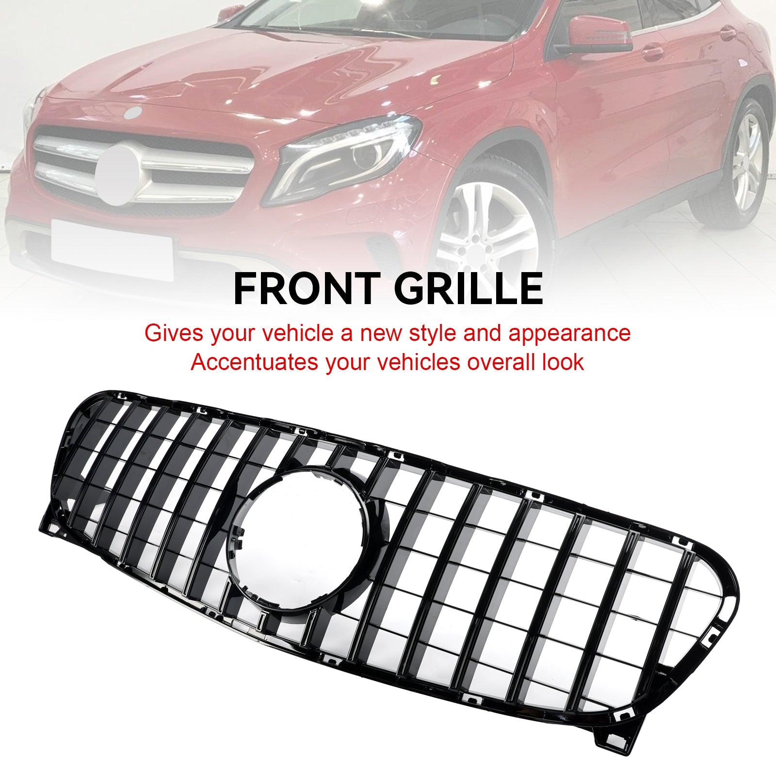 2013 2014 2015 2016 2017 GLA-Class W156 X156 GLA180 GLA250 Mercedes Benz Front Radiator Grille Grill 156 888 04 60