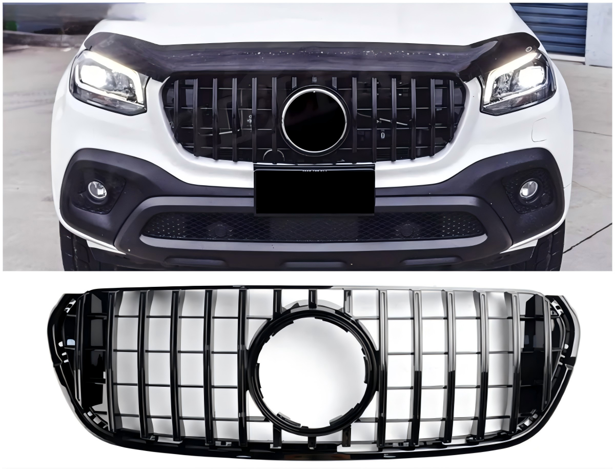 2017 2018 2019 Mercedes Benz X-Class X470 Black Front Bumper Grille Grill