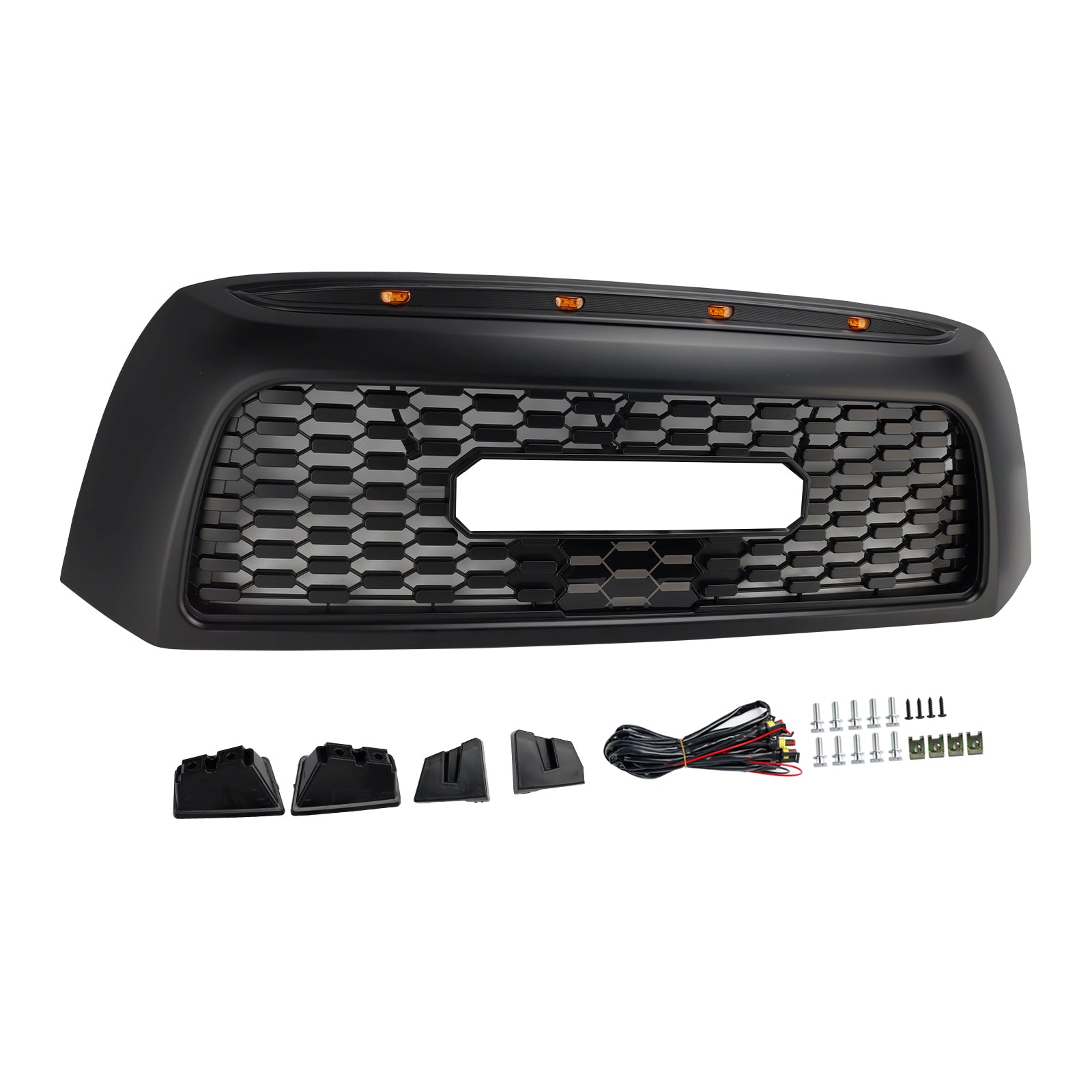 2006-2009 Toyota Tundra TRD PRO Honeycomb Front Bumper Grill Grille Black