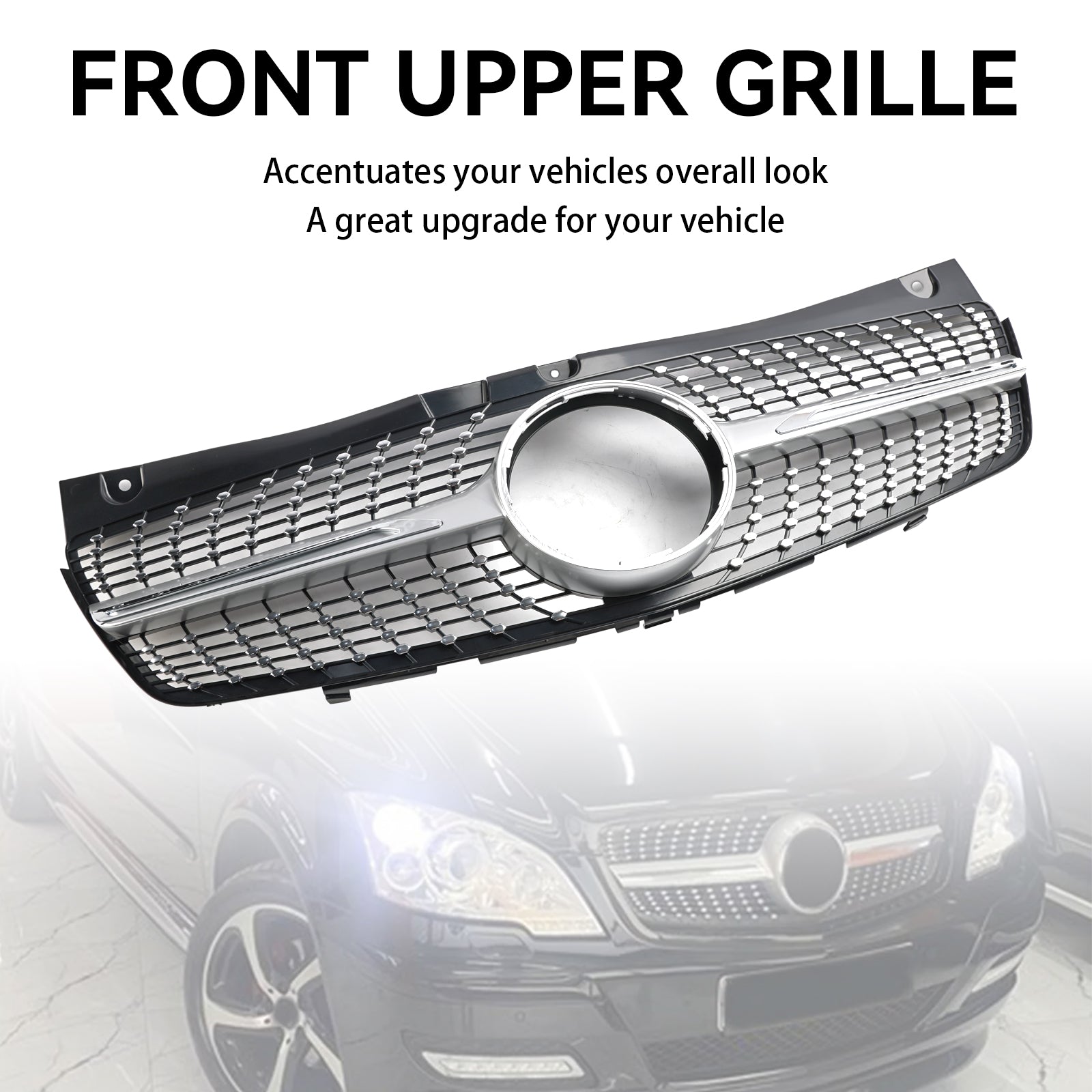 2011-2014 Mercedes Benz V-Class Viano W639 Diamond Front Bumper Grille