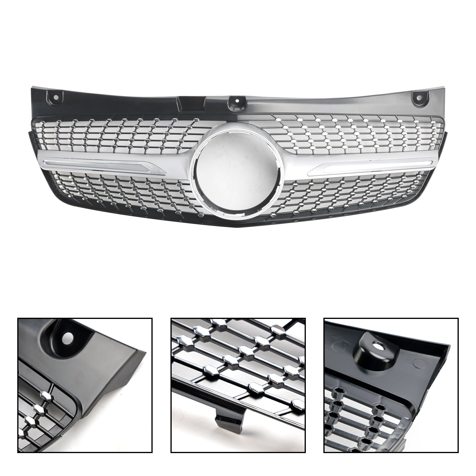 2011-2014 Mercedes Benz V-Class Viano W639 Diamond Front Bumper Grille