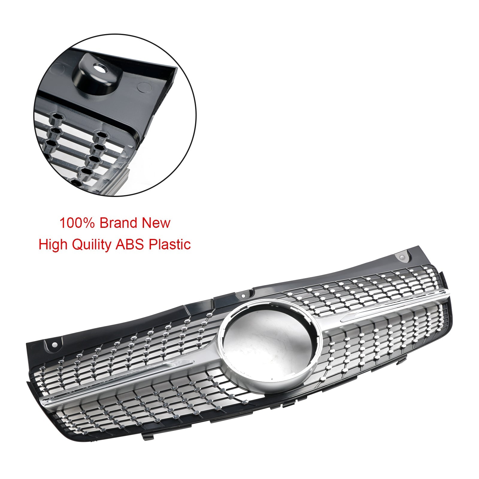 2011 2012 2013 2014 Mercedes Benz V-Class Viano W639 Diamond Front Bumper Grille