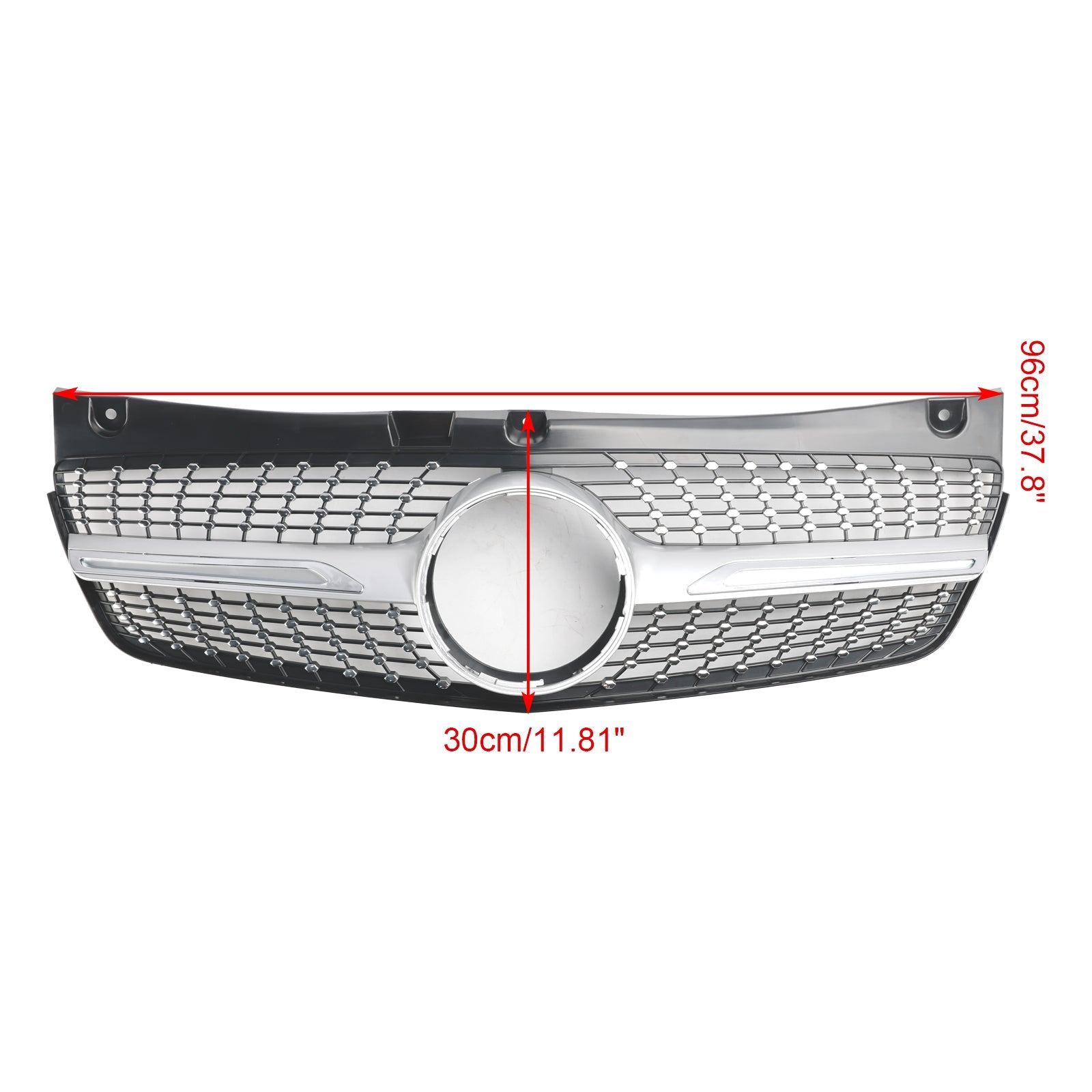 2011 2012 2013 2014 Mercedes Benz V-Class Viano W639 Diamond Front Bumper Grille