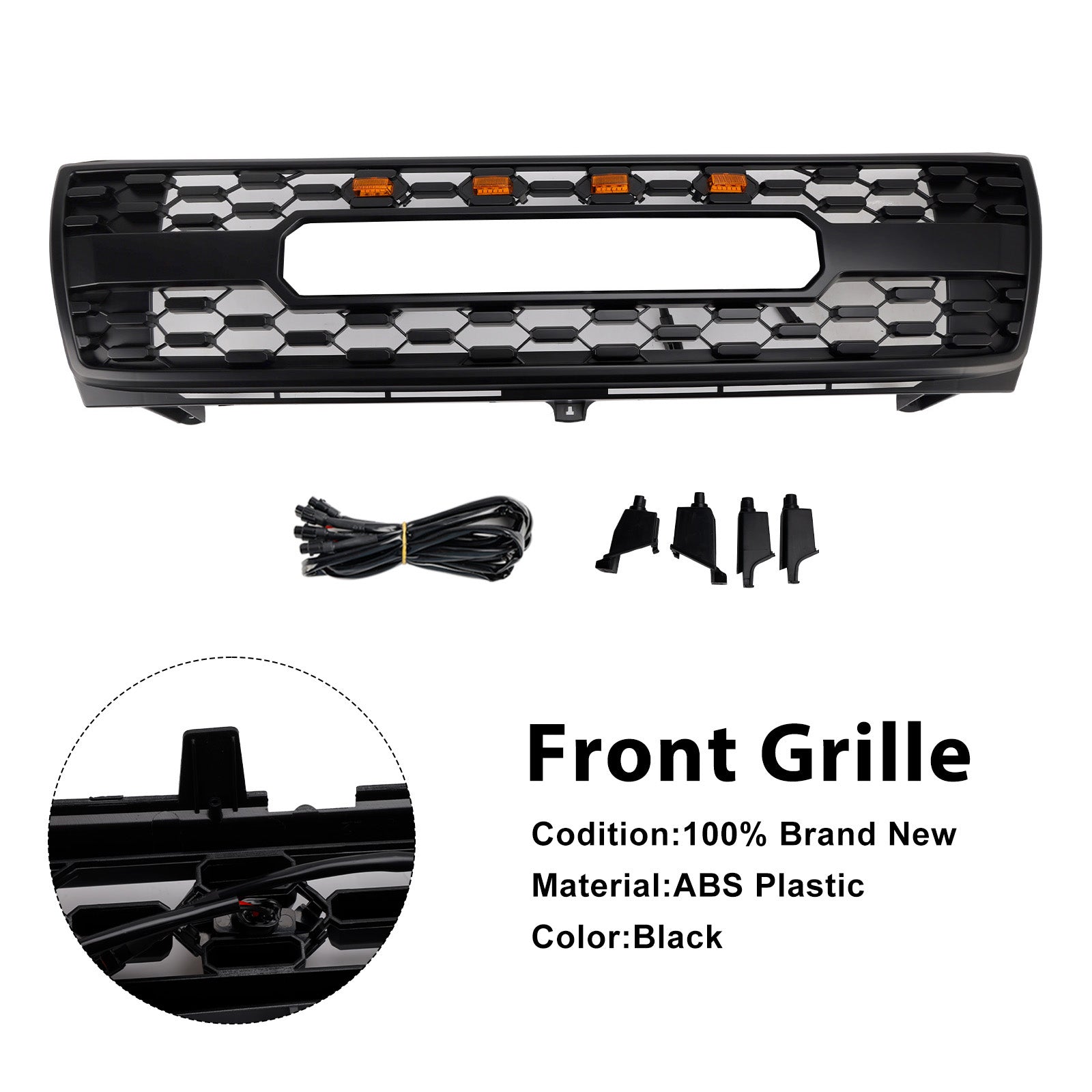 1997-2000 Toyota Tacoma TRD PRO Honeycomb Front Bumper Grill Grille
