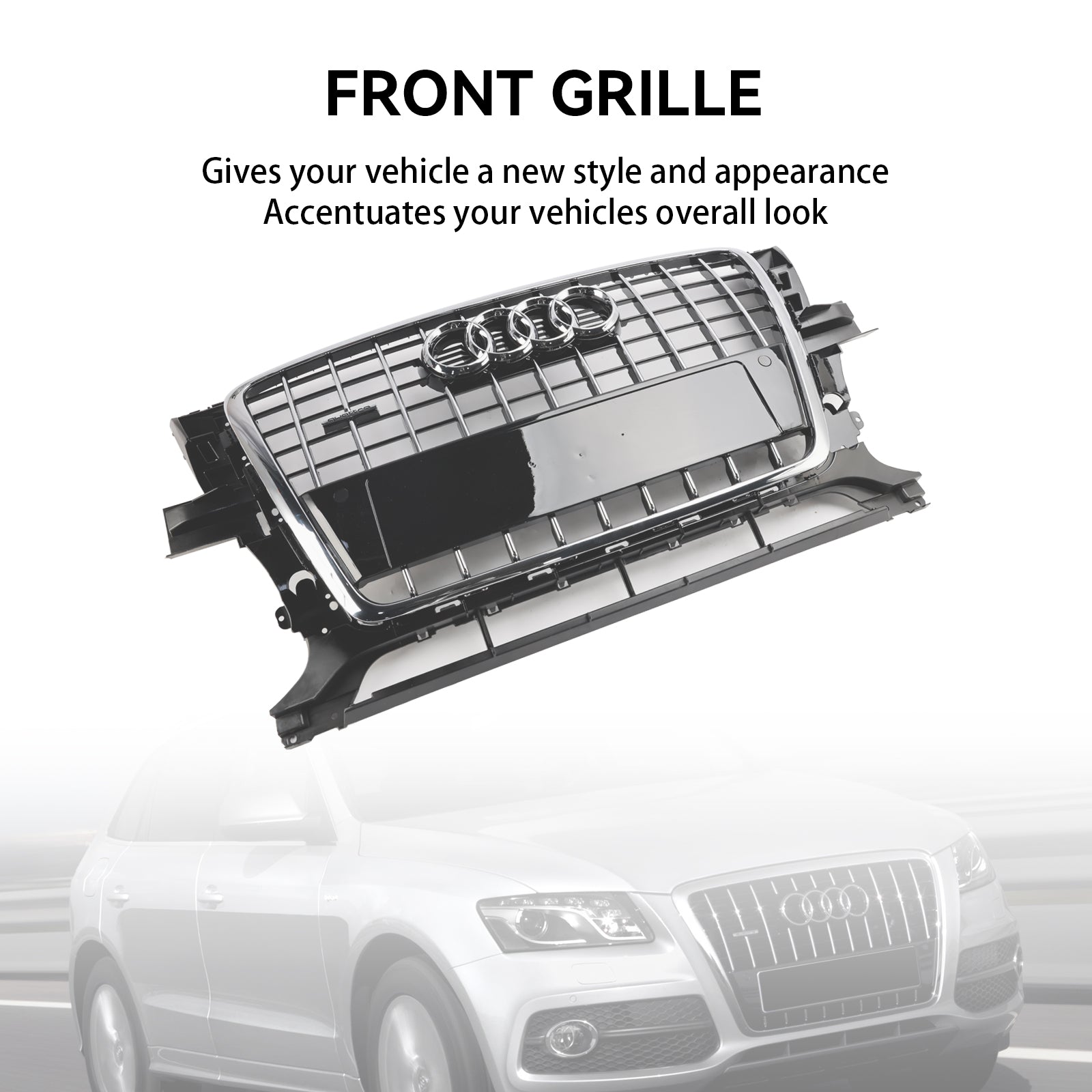 Audi Q5 SQ5 2009-2012 Front Bumper Grill Grille 8R0853651PT94 Chrome