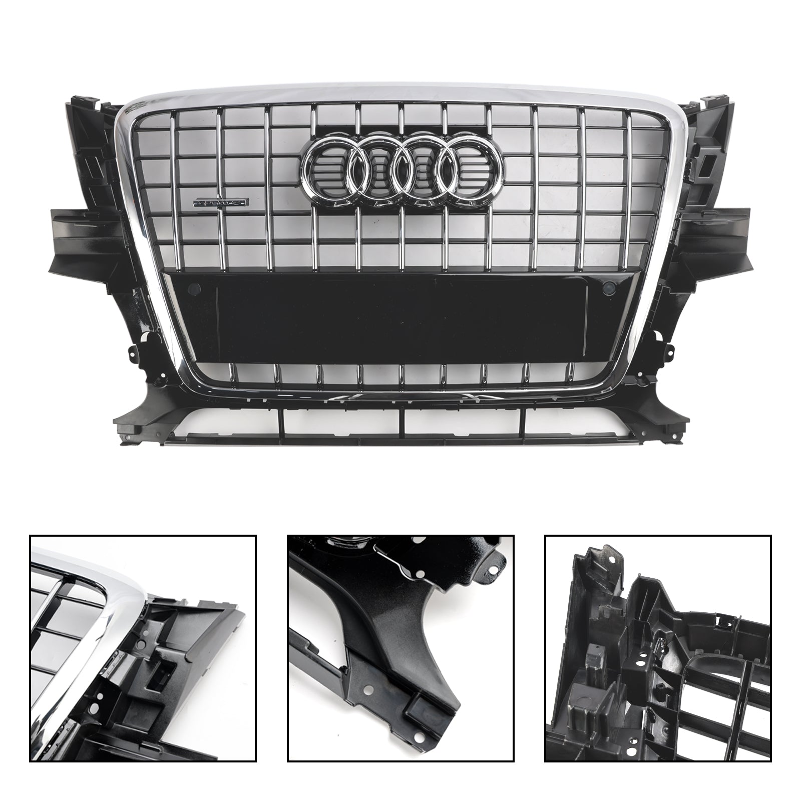 Audi Q5 SQ5 2009-2012 Front Bumper Grill Grille 8R0853651PT94 Chrome