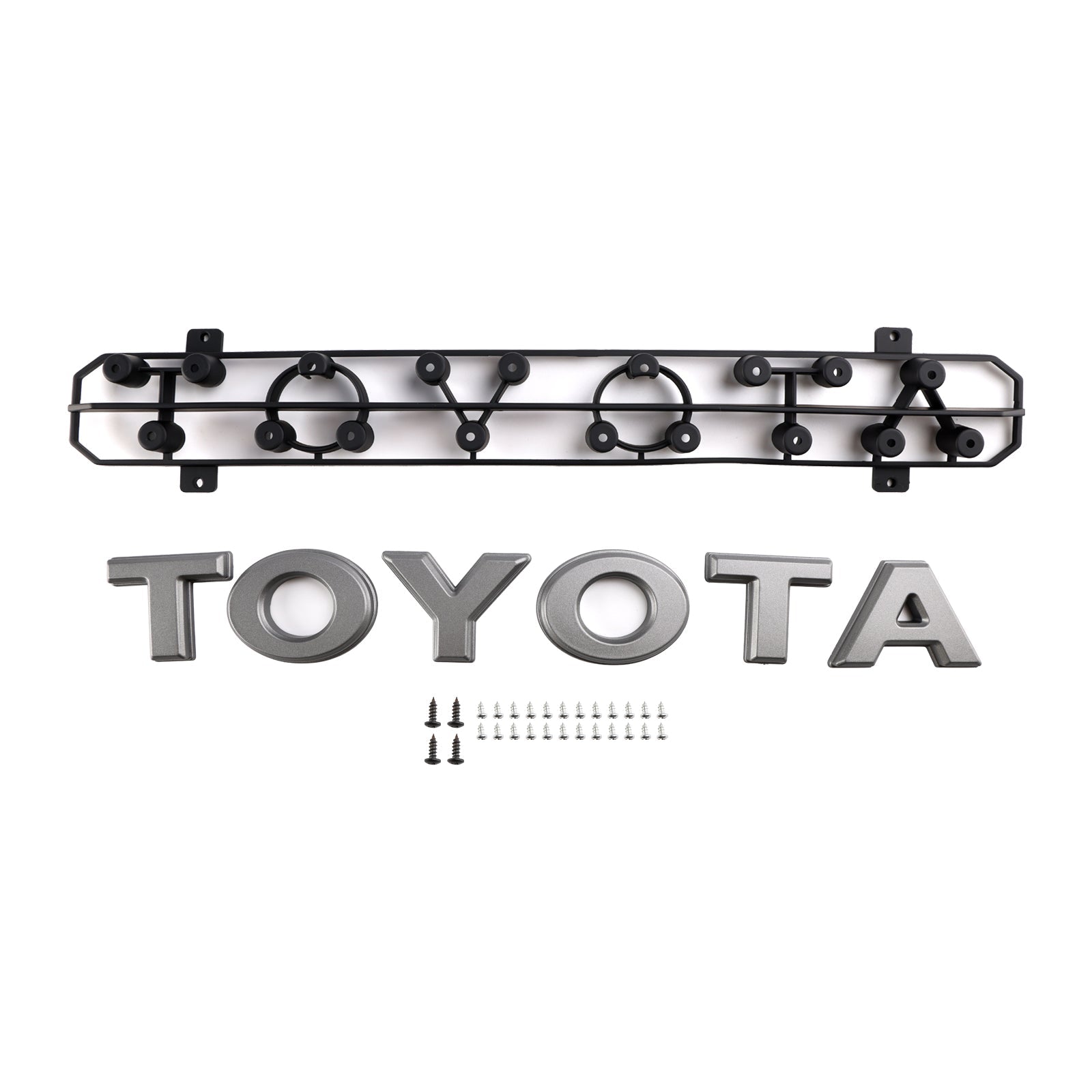 2024+ Toyota Tacoma Black Front Bumper Grille Grill With Led & Light Bar