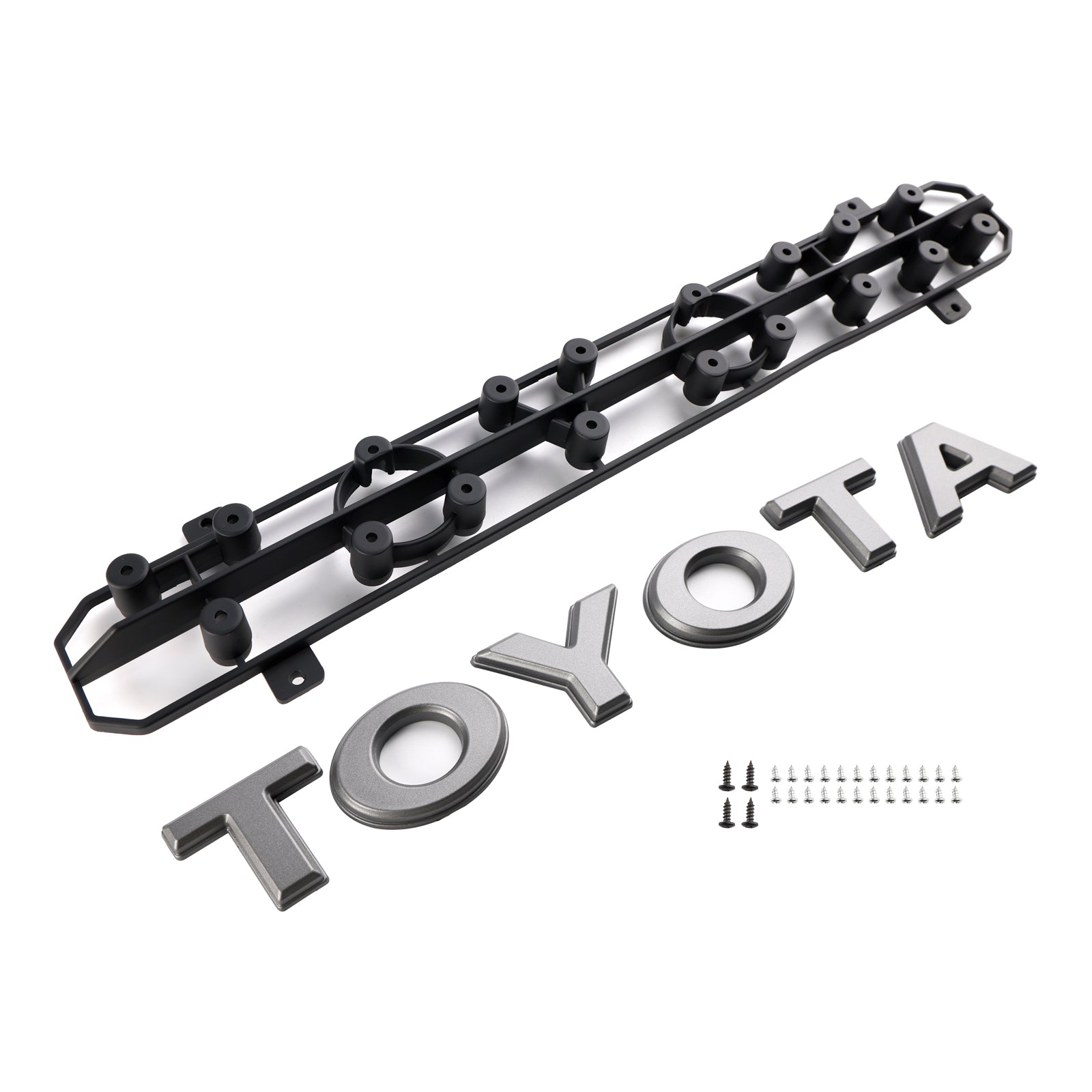 2024+ Toyota Tacoma Black Front Bumper Grille Grill With Led & Light Bar