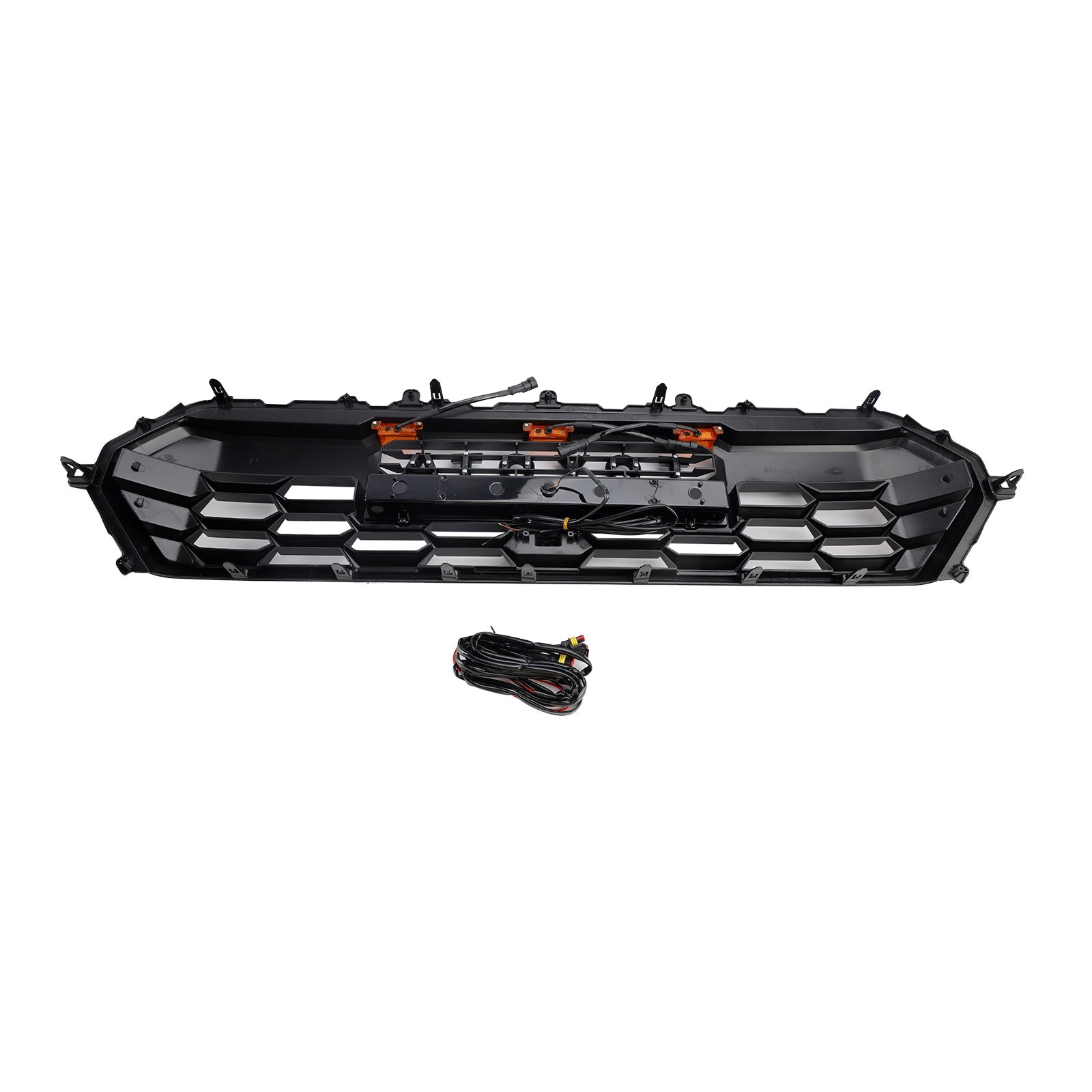 2024+ Toyota Tacoma Black Front Bumper Grill Grille With Led & Light Bar